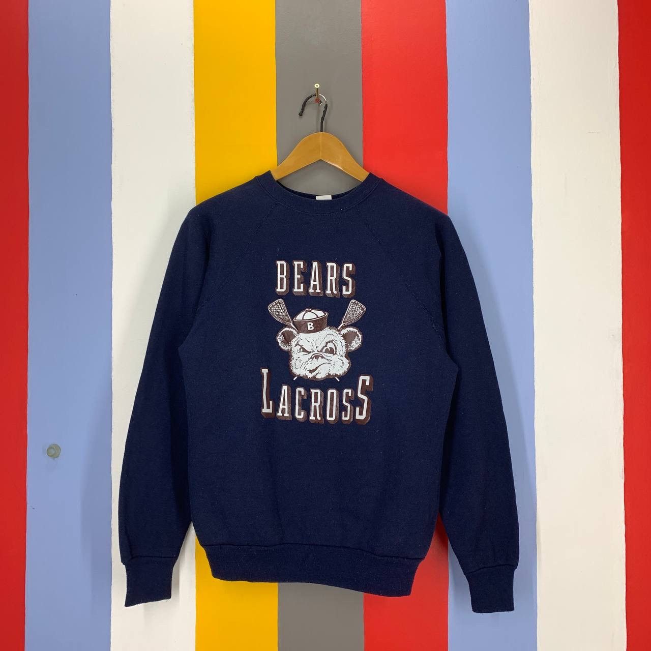Vintage 90s Vintage BEAR LACROSSE Sweatshirt #2310-01 Size US M / EU 48-50 / 2 - 1 Thumbnail