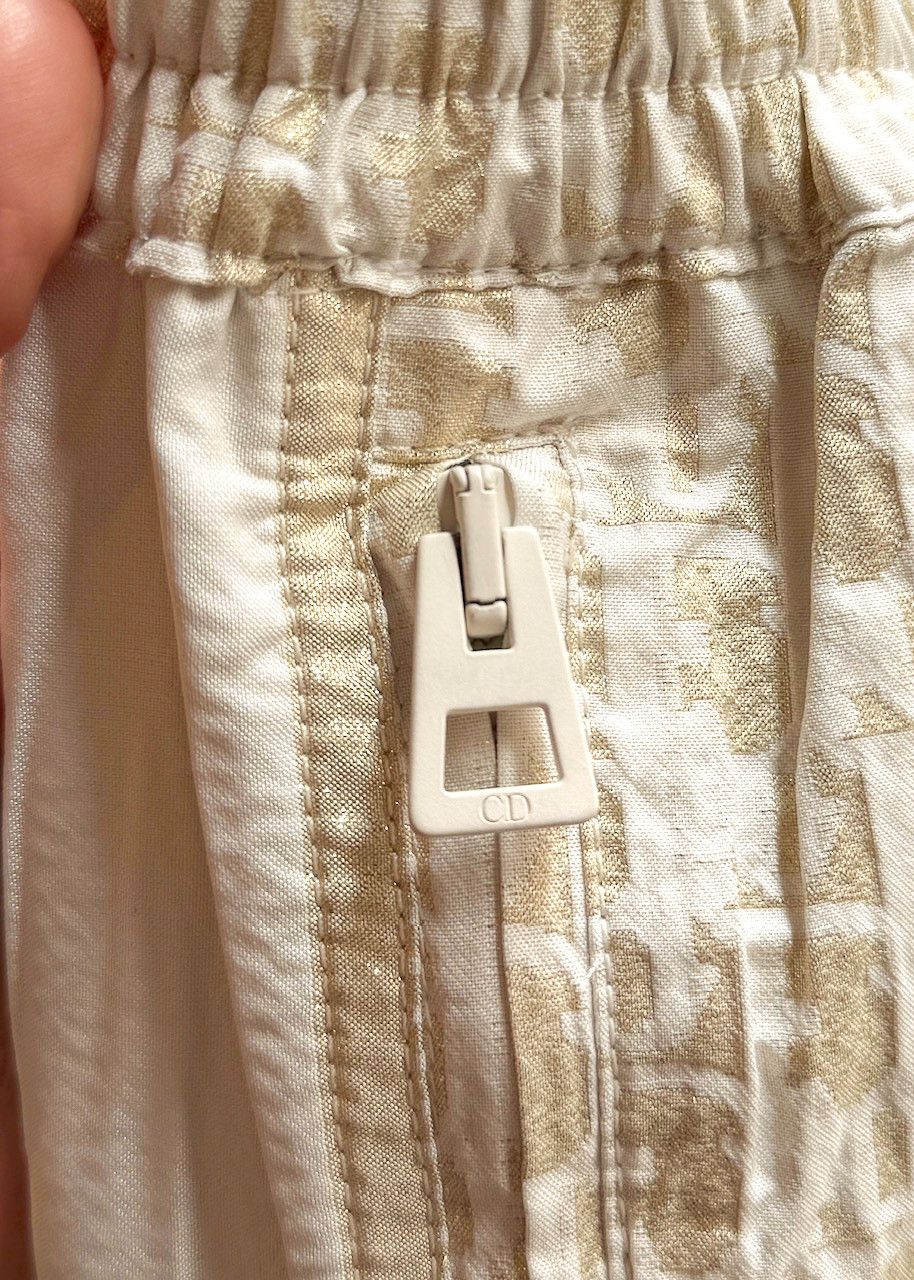 Dior Dior Oblique Gold Technical Taffeta Track Pants Size 26" / US 2 / IT 38 - 5 Thumbnail