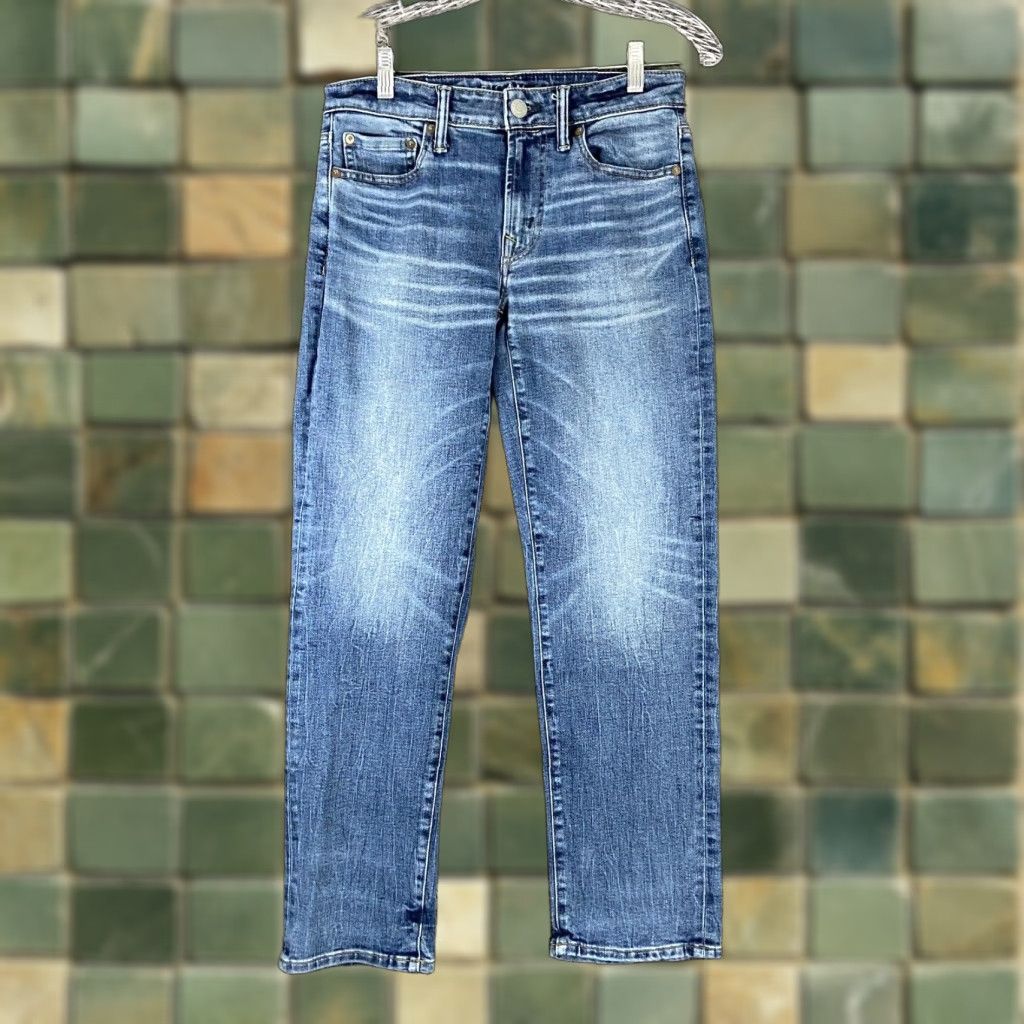 American Eagle Outfitters American Eagle Outfitters Next Level Stretch Original Straight Jeans 30x28 Blue Mens Size US 30 / EU 46 - 1 Thumbnail