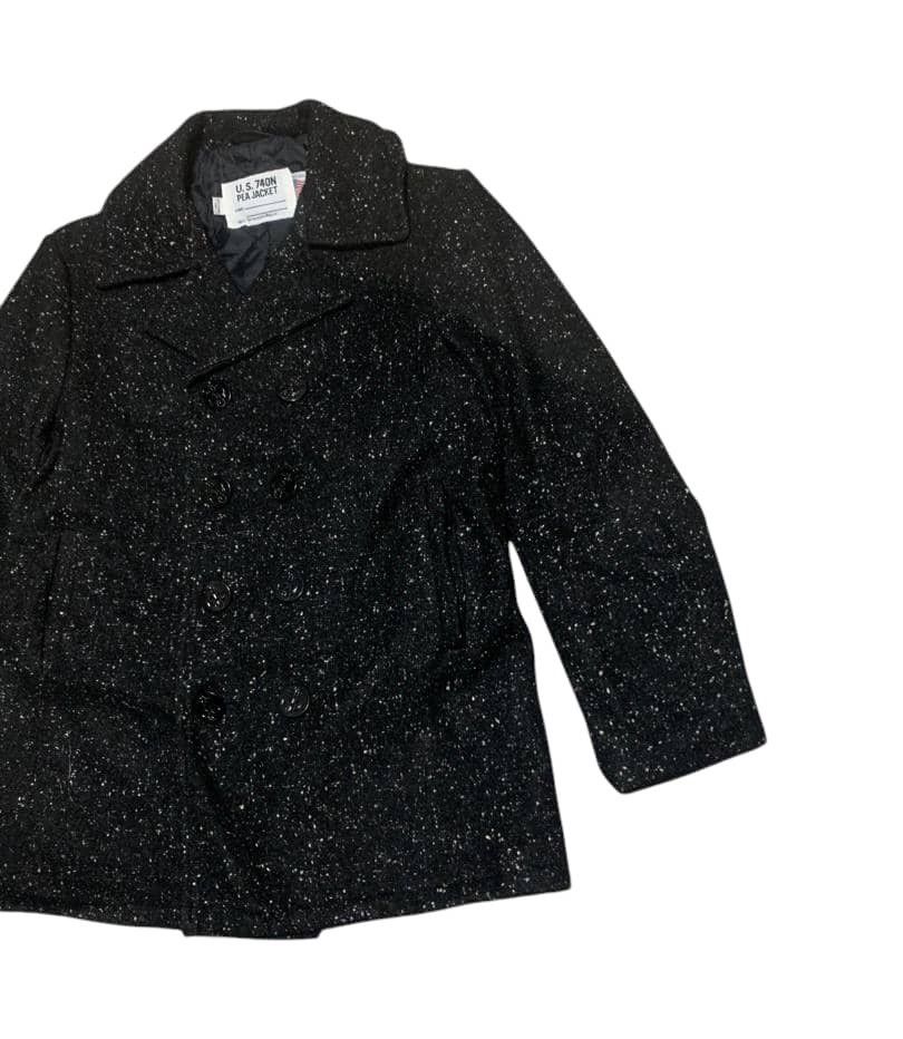 Schott Vintage 80s Schott NYC U.S 740 N Pea Jacket Wool Peacoat Size US M / EU 48-50 / 2 - 3 Thumbnail