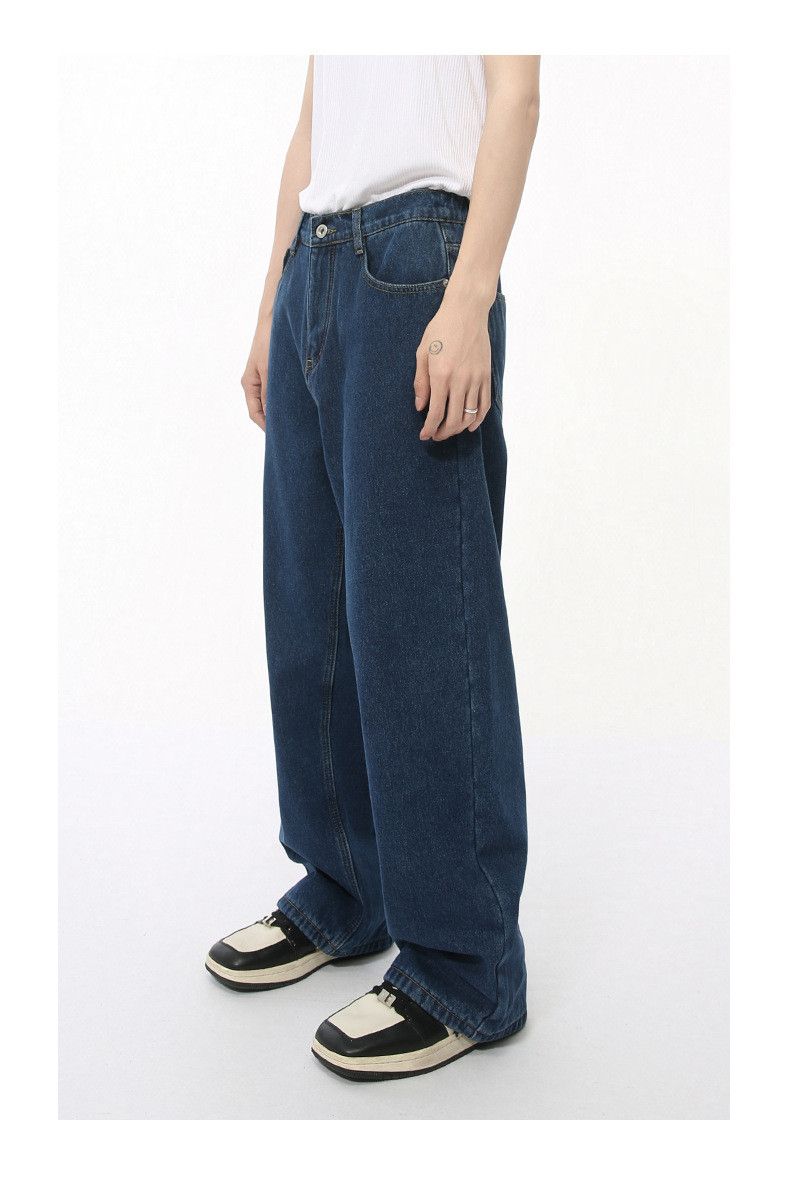 Japanese Brand Men's Japanese Retro Cleanfit Straight Leg Washed Jeans Size US 32 / EU 48 - 3 Thumbnail