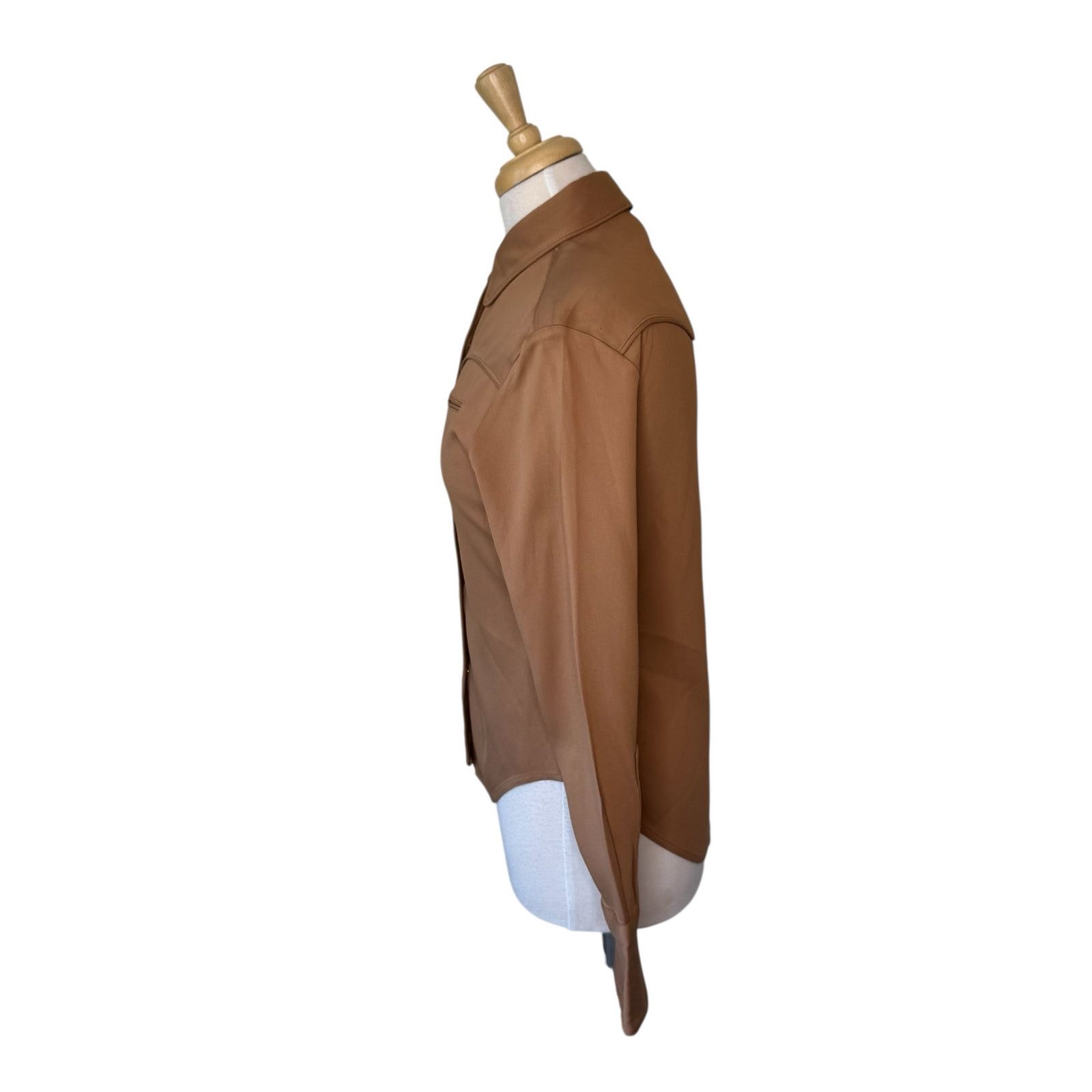 Rag & Bone Rag & Bone Cleo Snap-Front Work Shirt Brown Size XS Size XS / US 0-2 / IT 36-38 - 6 Thumbnail