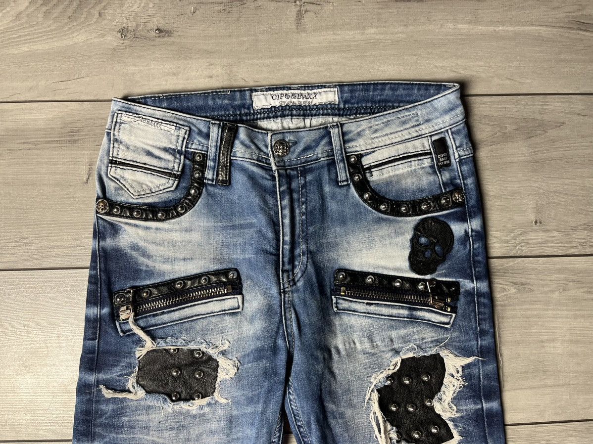 Japanese Brand Vintage CipoBaxx denim jeans biker style y2k japanese 30/32 Size US 30 / EU 46 - 3 Thumbnail