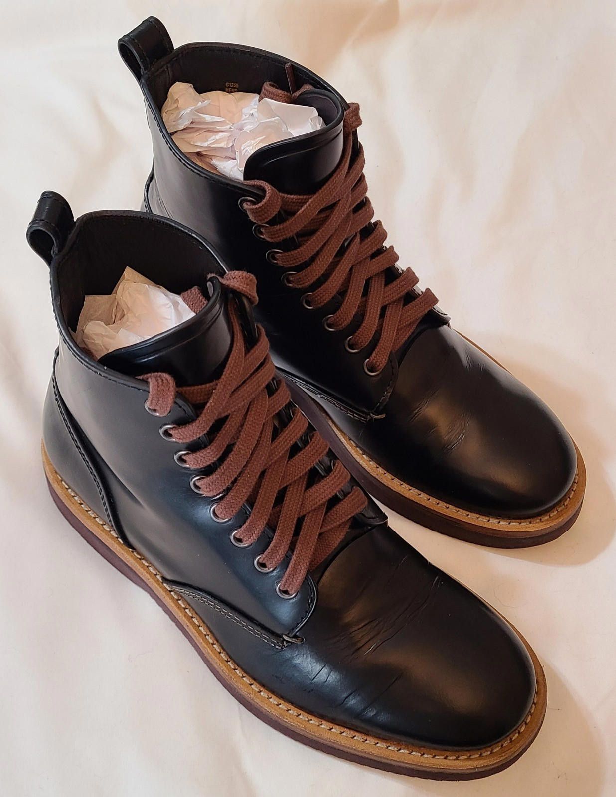 Coach Coach Derby Black Spazzolato Combat Boots Men Size 7.5 G1255 Size US 7.5 / EU 40-41 - 4 Thumbnail