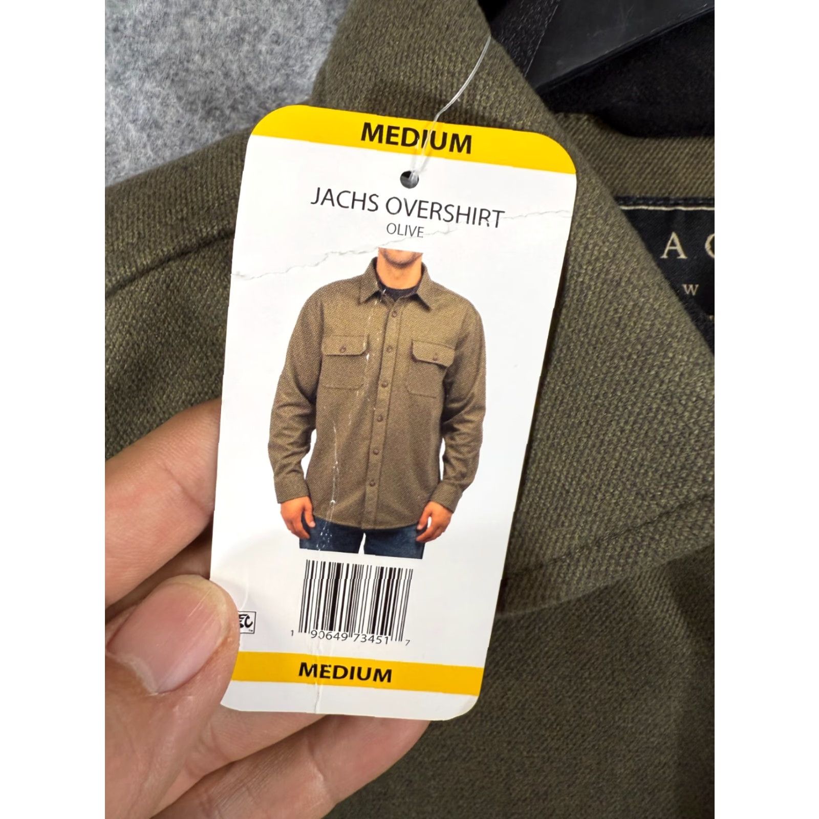Olive Jachs New York Overshirt Jacket Mens M Olive Green Stretch Button Up Outdoor NWT Size US M / EU 48-50 / 2 - 6 Thumbnail