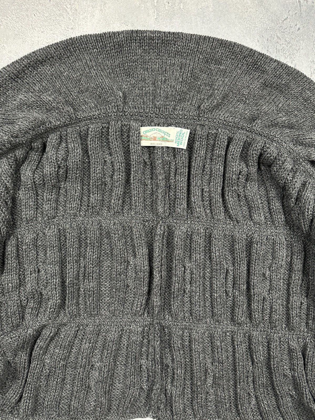 Aran Crafts Aran Crafts Ireland Chunky Knit Cardigan Bolero Merino Wool Size ONE SIZE - 19 Thumbnail