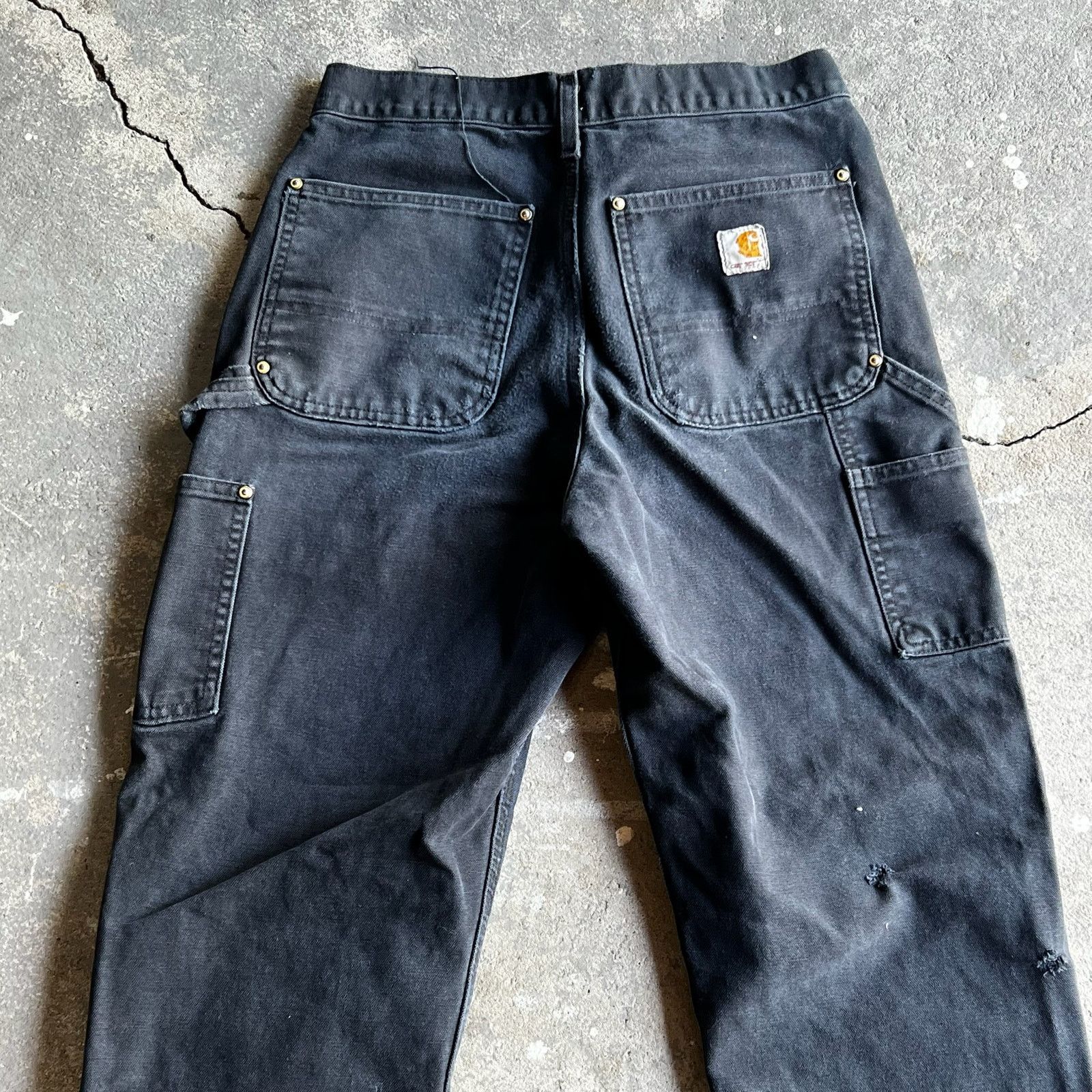 Carhartt × Vintage Carhartt black double knee work wear carpenter pants Size US 28 / EU 44 - 5 Thumbnail