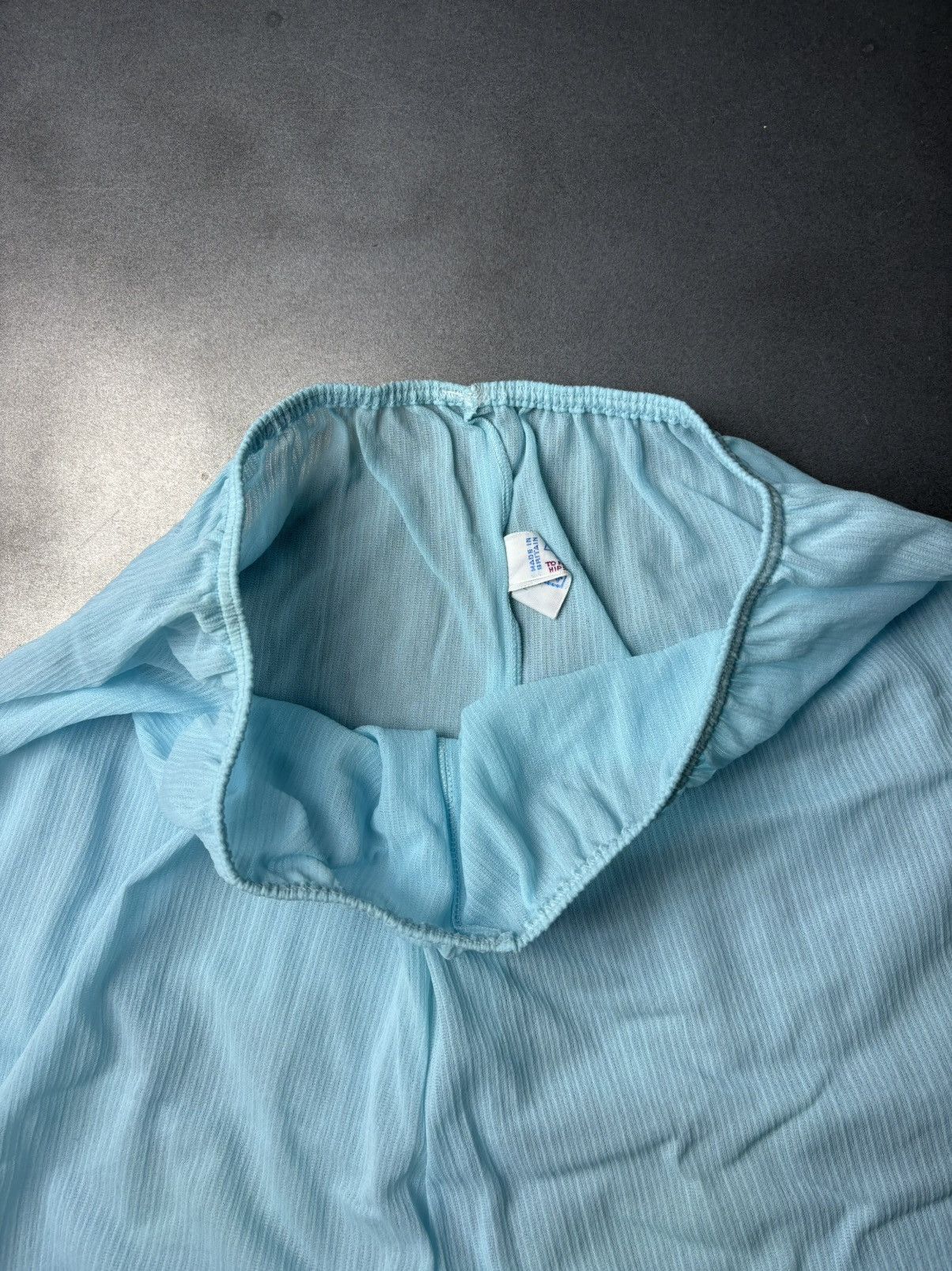Marks & Spencer × Vintage 1960s Chiffon Boxers 70s Vintage Sheer Shorts Lace Panties Size ONE SIZE - 14 Thumbnail