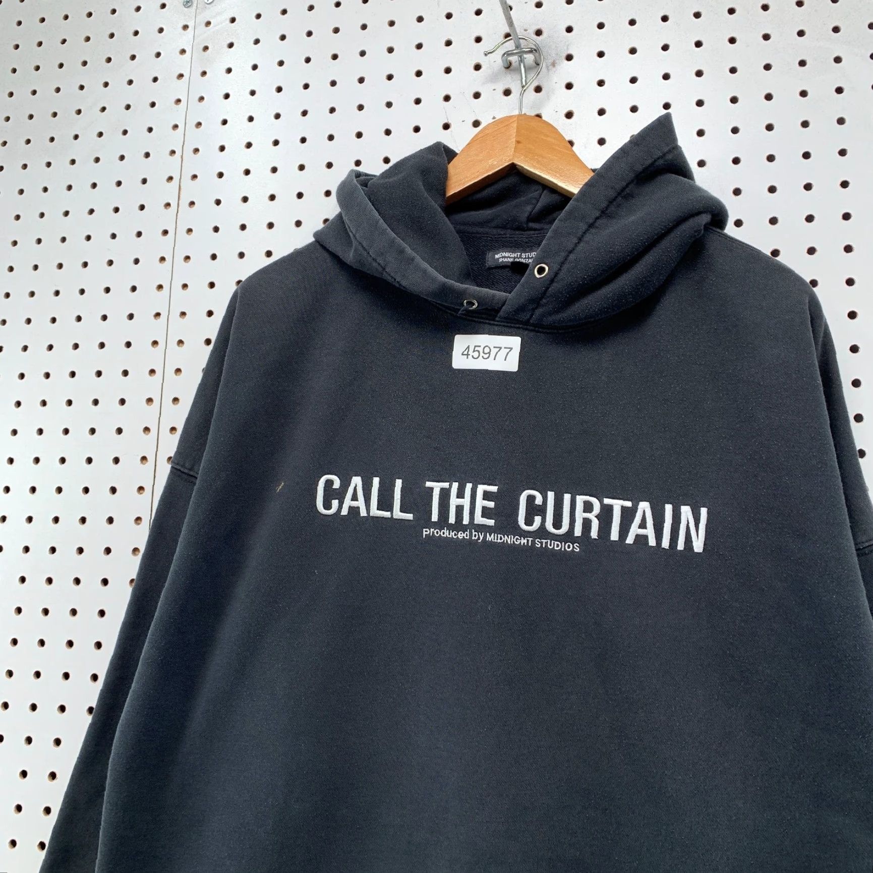 Midnight Studios Midnight Studio Hoodie Mens XL Black Call The Curtain Sweatshirt Graphic Print Pullover 3 Size XL Black Mens Size US XL / EU 56 / 4 - 7 Thumbnail