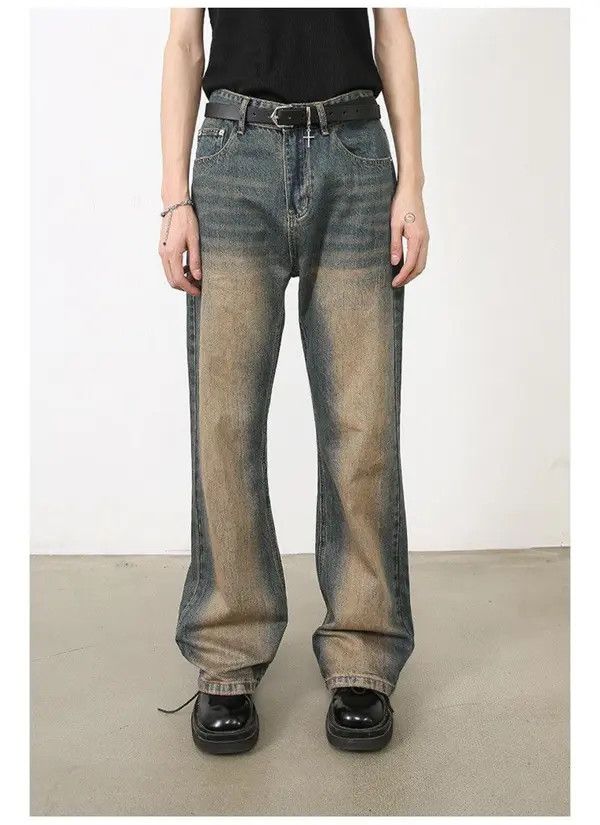 Jean Asakura x Kouno Faded Gradient Wash Denim Jeans Size US 30 / EU 46 - 1 Thumbnail
