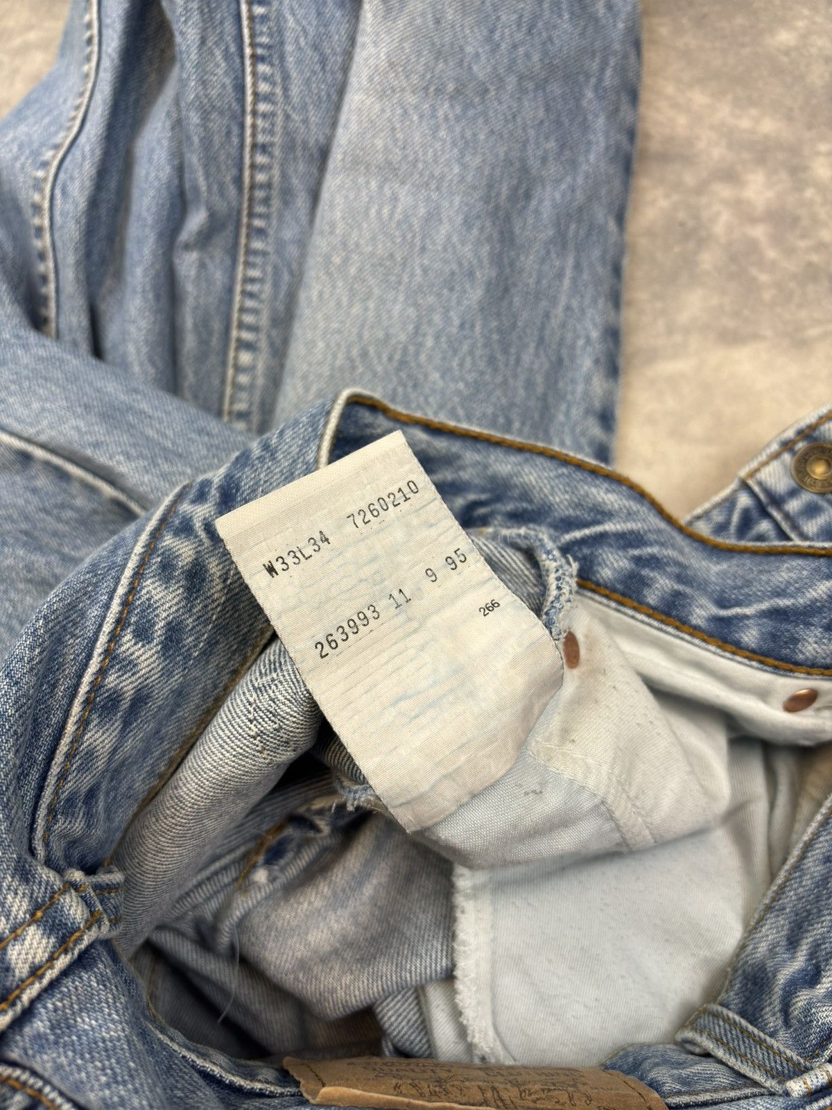 Levi's × Levi's Vintage Clothing × Vintage Levi’s 726 loose fit orange tab jeans 90s essentials Size US 33 - 7 Thumbnail