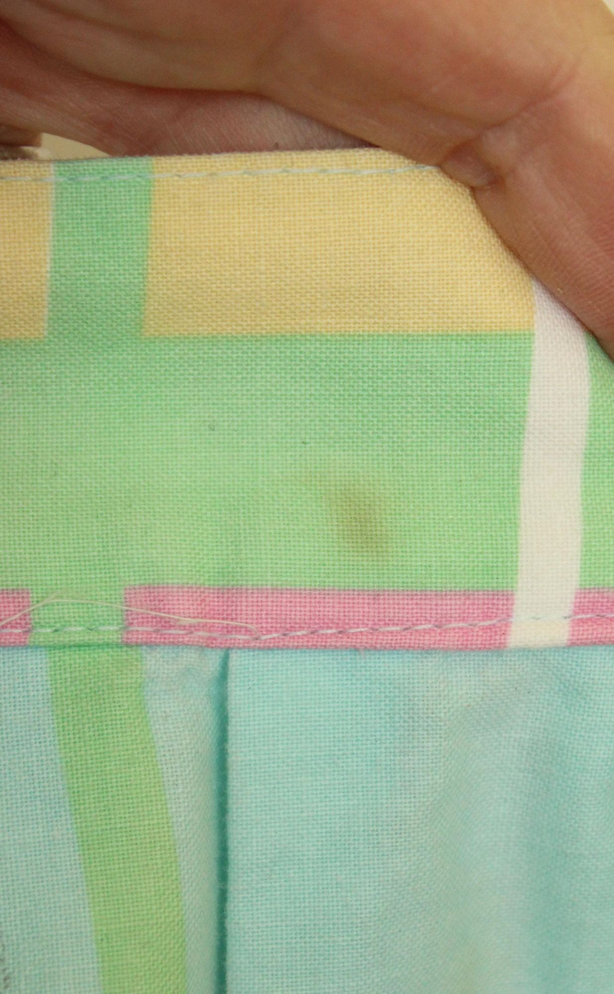 Vintage Vintage 1980s Skirt With Pockets, Pastel Windowpane Check A Size 28" / US 6 / IT 42 - 10 Thumbnail