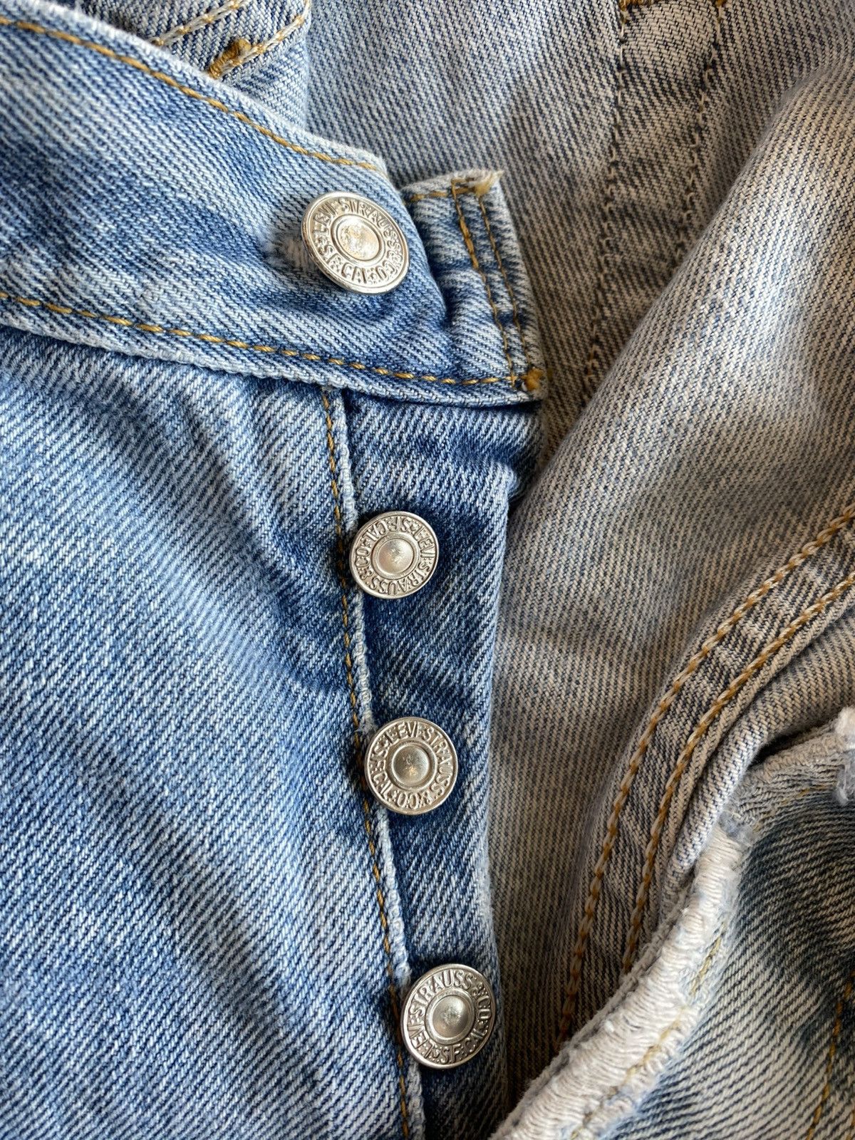 Gallery Dept. Gallery Dept. Mixed Blue Denim Short Size US 38 / EU 54 - 5 Thumbnail