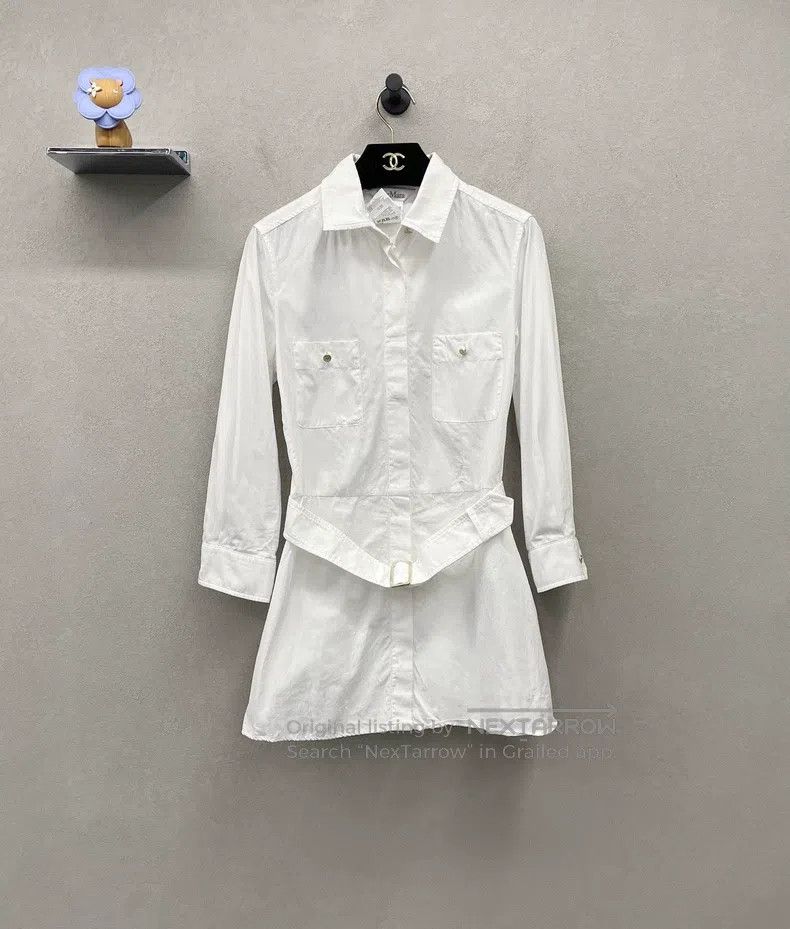 Max Mara Max Mara White Shirt Dress Size S / US 4 / IT 40 - 1 Thumbnail