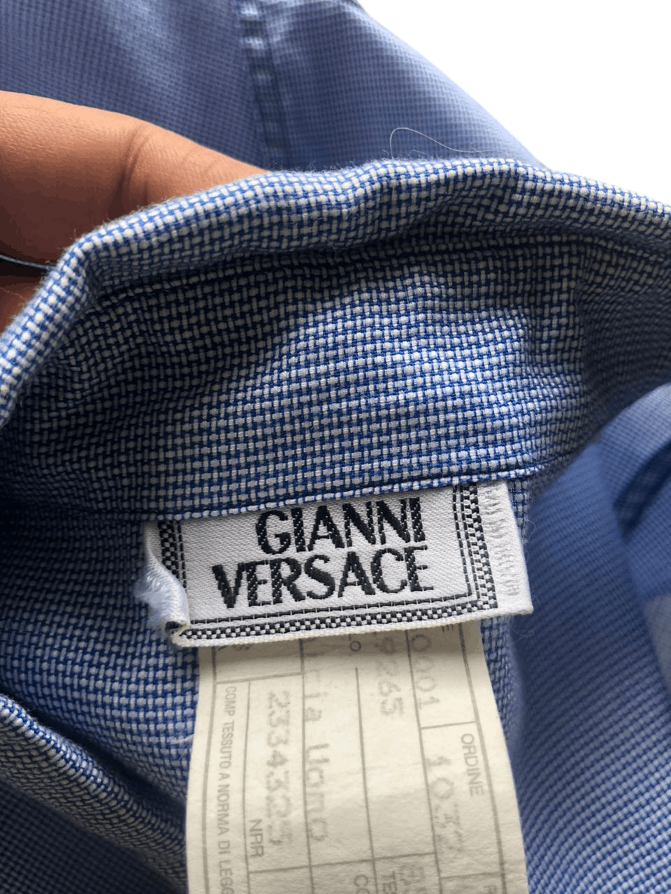 Versace Vintage Gianni Versace Single Pocket Long Sleeve Shirt Size US M / EU 48-50 / 2 - 12 Thumbnail