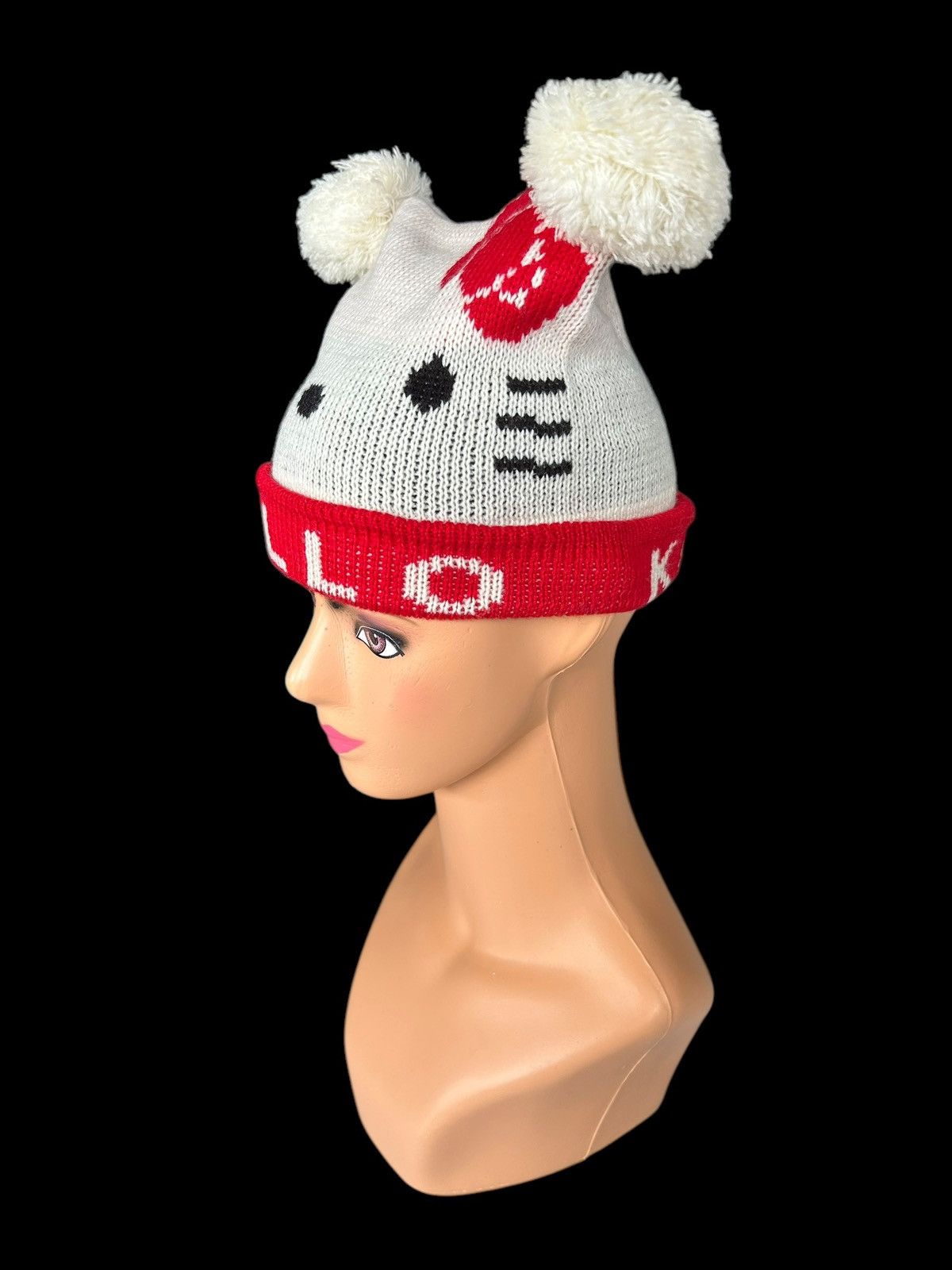 Japanese Brand × Kapital × Vintage Hello Kitty Horn Devil Beanie Hats Size ONE SIZE - 3 Thumbnail