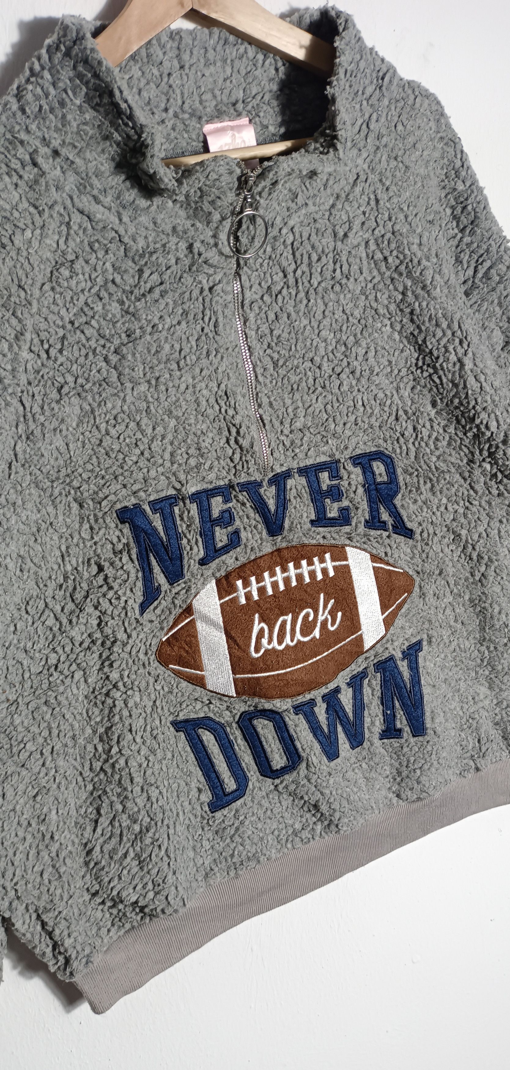 Other Never Back Down Sherpa Sweatshirt Quater Zipper Size US XXL / EU 58 / 5 - 4 Thumbnail
