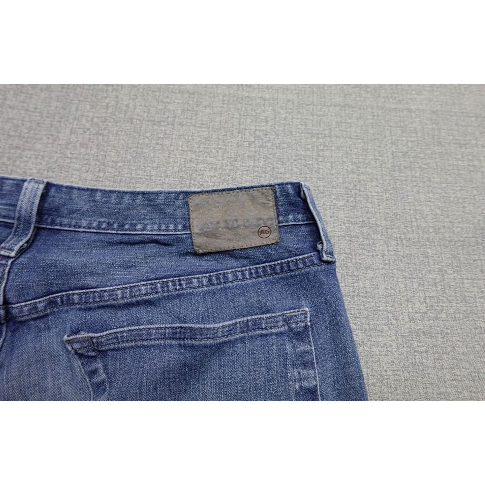 Denime AG Adriano Goldschmied Graduate Jeans Mens 36x32 Blue Denim Straight Stretch Jeans Size US 36 / EU 52 - 2 Thumbnail