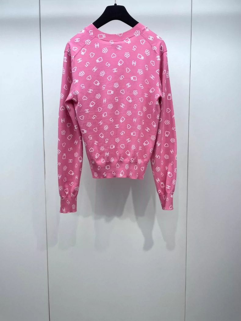 Chanel Chanel 23C printed knitted sweater 2504-Nextarrow Size XS / US 0-2 / IT 36-38 - 2 Thumbnail