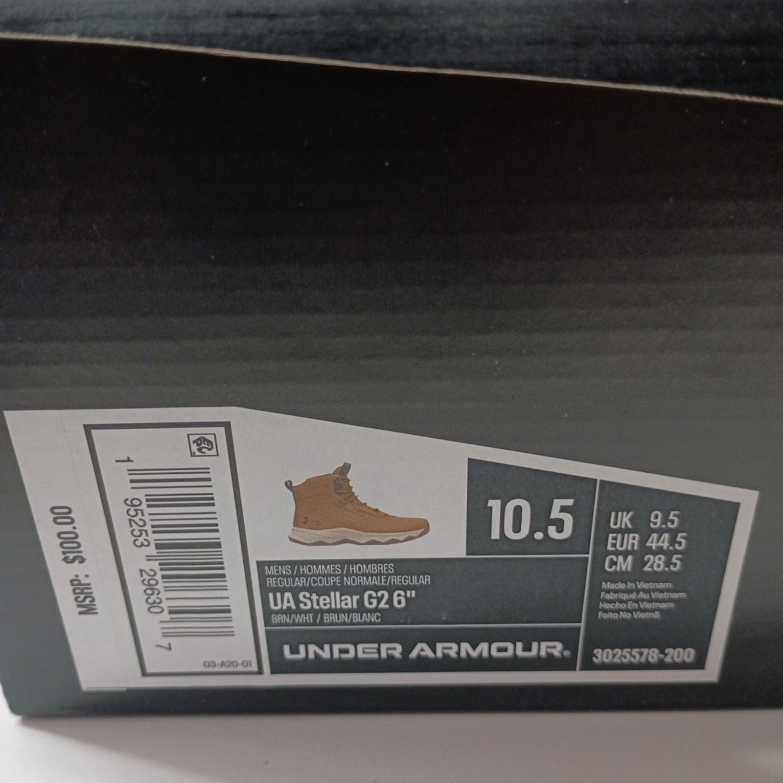 Under Armour Men's Under Armour G2 6" Tactical Boots Mens Size 10.5 Brown Size US 10.5 / EU 43-44 - 8 Thumbnail