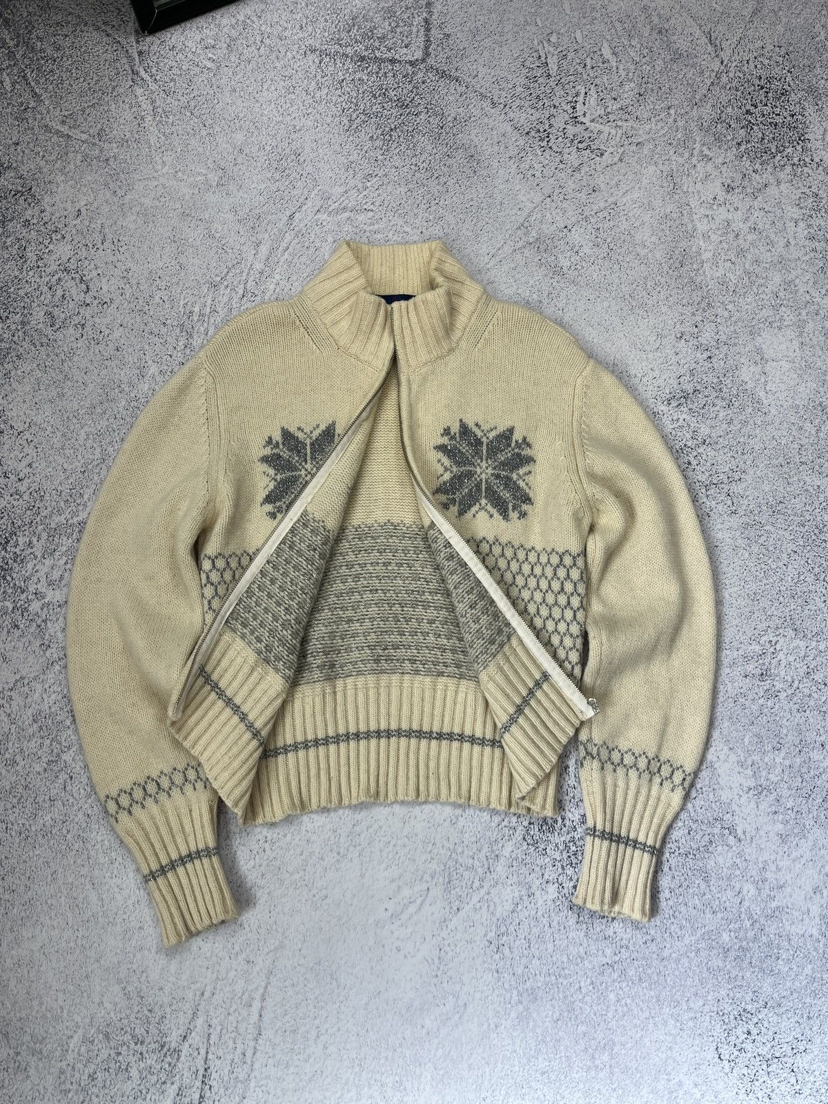 Moncler Vintage 90’s Moncler Grenoble Wool Knit Zip Sweater Jacket Size S / US 4 / IT 40 - 6 Thumbnail