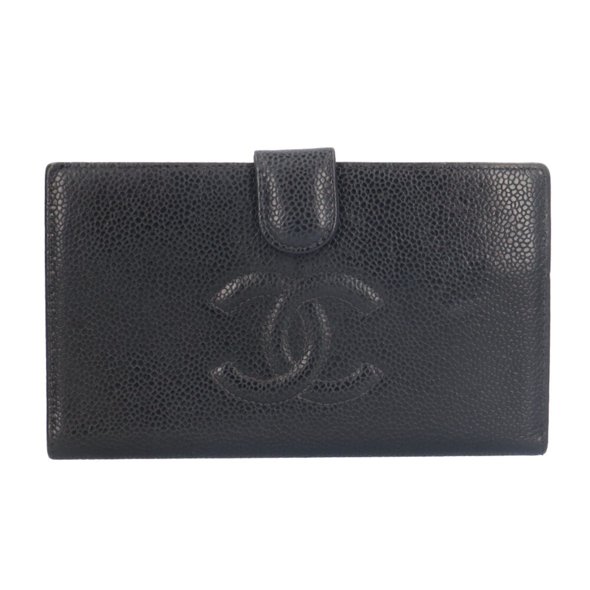 Chanel Chanel Coco Mark Long Wallet Caviar Skin Women's CHANEL Size ONE SIZE - 1 Thumbnail