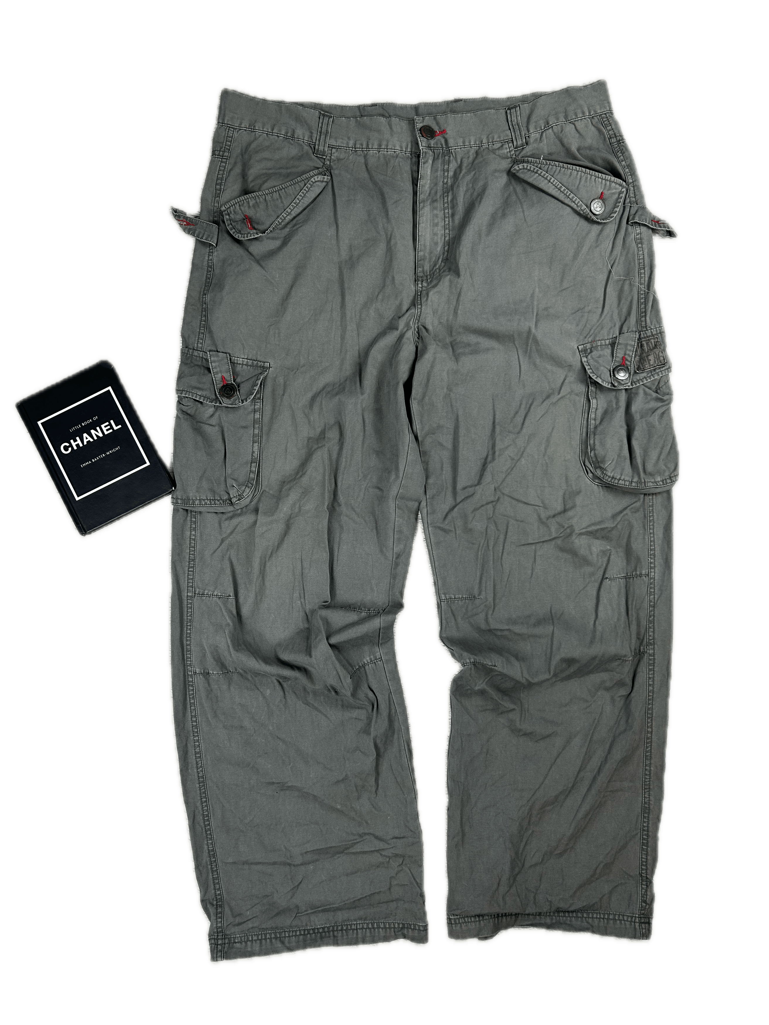 Airwalk × JNCO Vintage Airwalk Cargo Pants Baggy Streetwear Drill Pockets Size US 36 / EU 52 - 1 Thumbnail