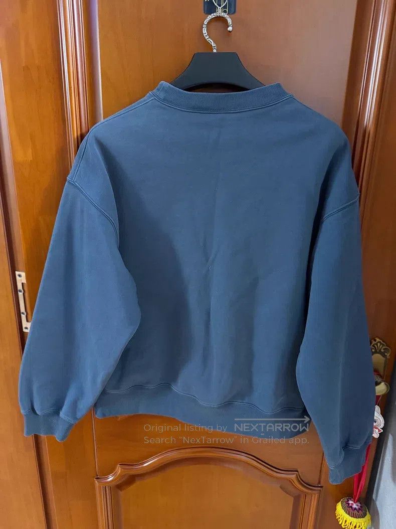 Balenciaga Balenciaga Dark Blue Embroidered Logo Sweatshirt Size US XS / EU 42 / 0 - 2 Thumbnail