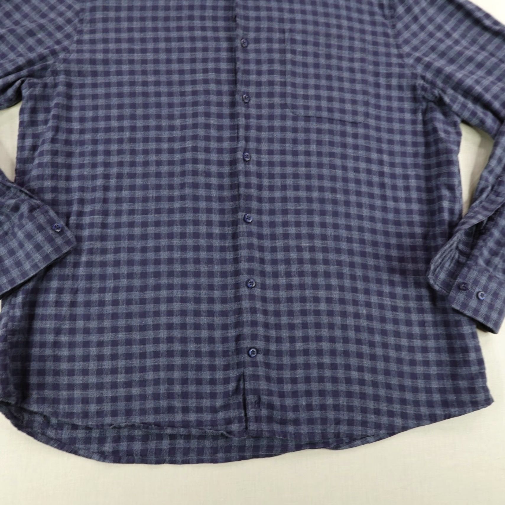johnnie-O JOHNNIE O Flannel Shirt Mens XL Blue Plaid Long Sleeve Button-Up Outdoor Beach Preppy Size US XL / EU 56 / 4 - 4 Thumbnail