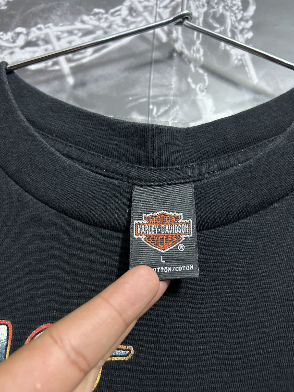 Harley Davidson 1999 Harley Davidson Flame Eagle Tee Size US L / EU 52-54 / 3 - 4 Thumbnail