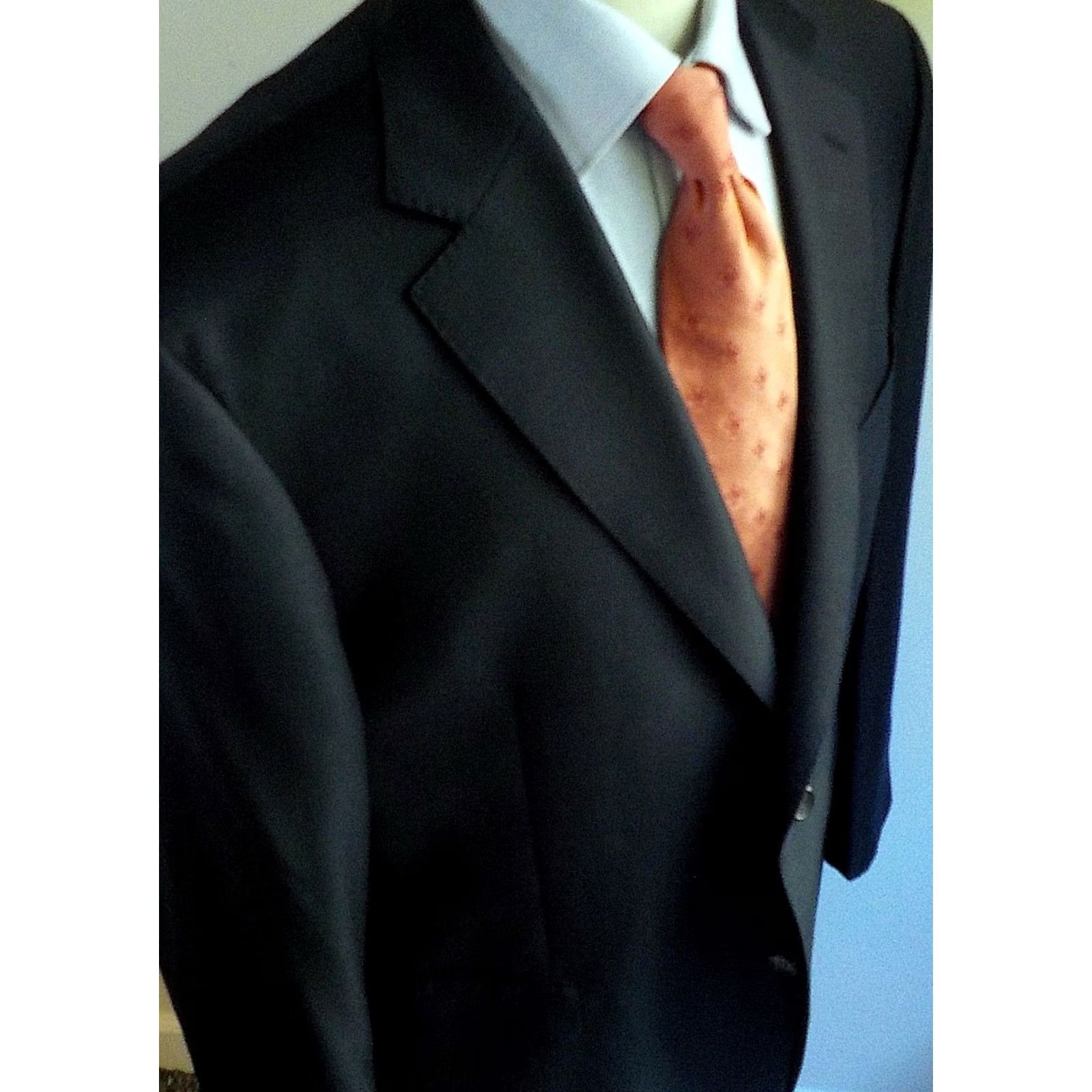 Suitsupply VINTAGE Suitsupply Navy Blazer Sport Coat Wool 110's Made in Italy 48R Mens Size 48R - 4 Thumbnail