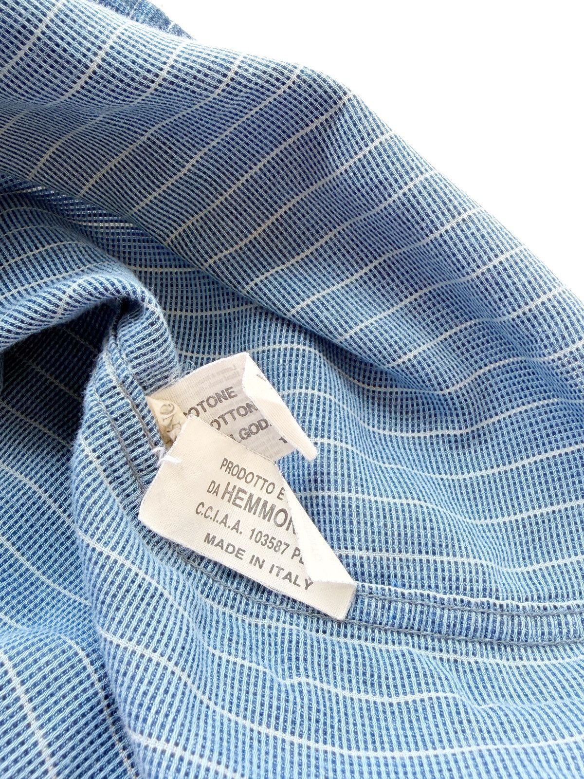 Valentino Valentino Men Vintage Blue Shirt Vertical Stripe Size M (IT) Size US M / EU 48-50 / 2 - 9 Thumbnail
