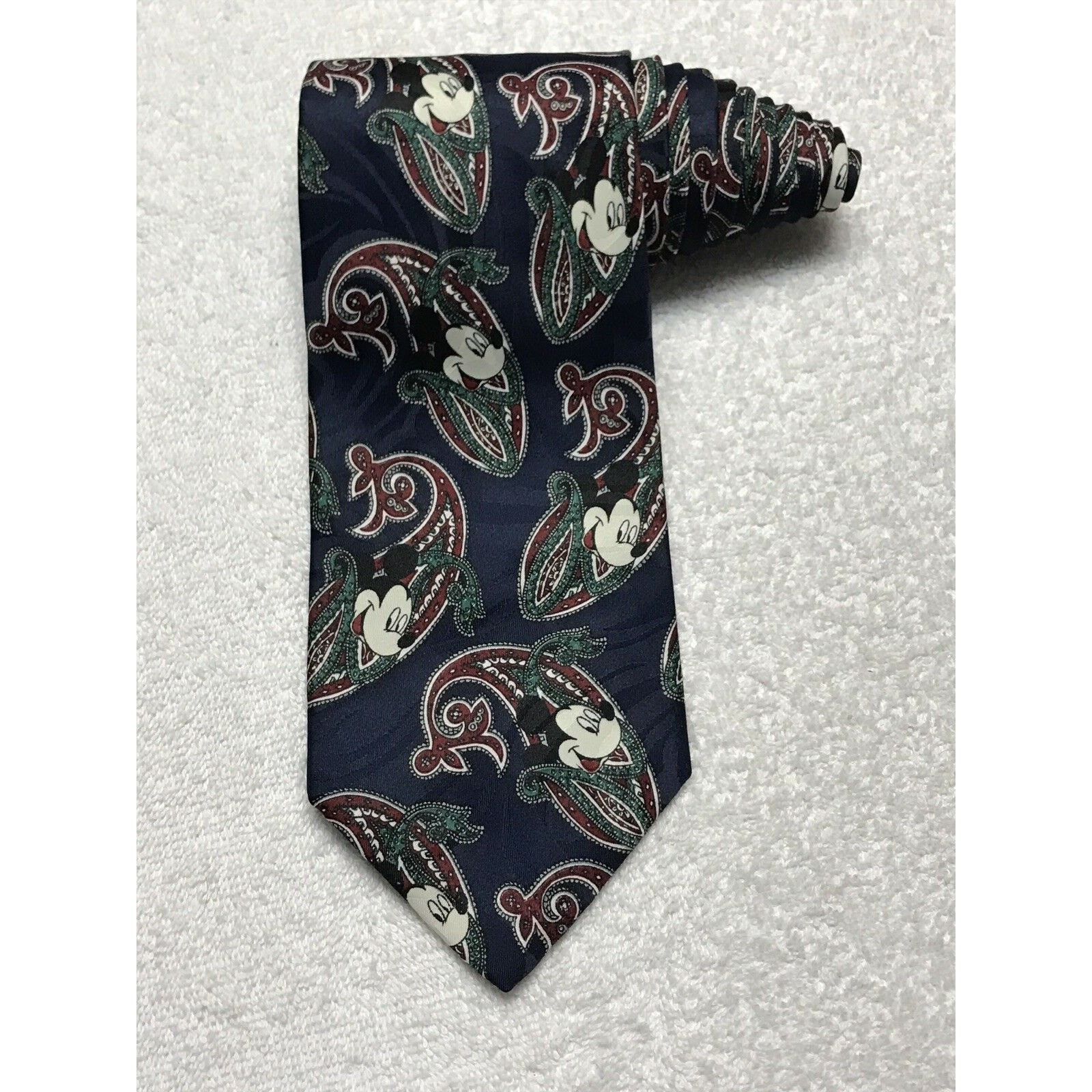 Disney Disney Mickey Unlimited Blue Paisley Mickey Mouse Necktie Size ONE SIZE - 1 Thumbnail