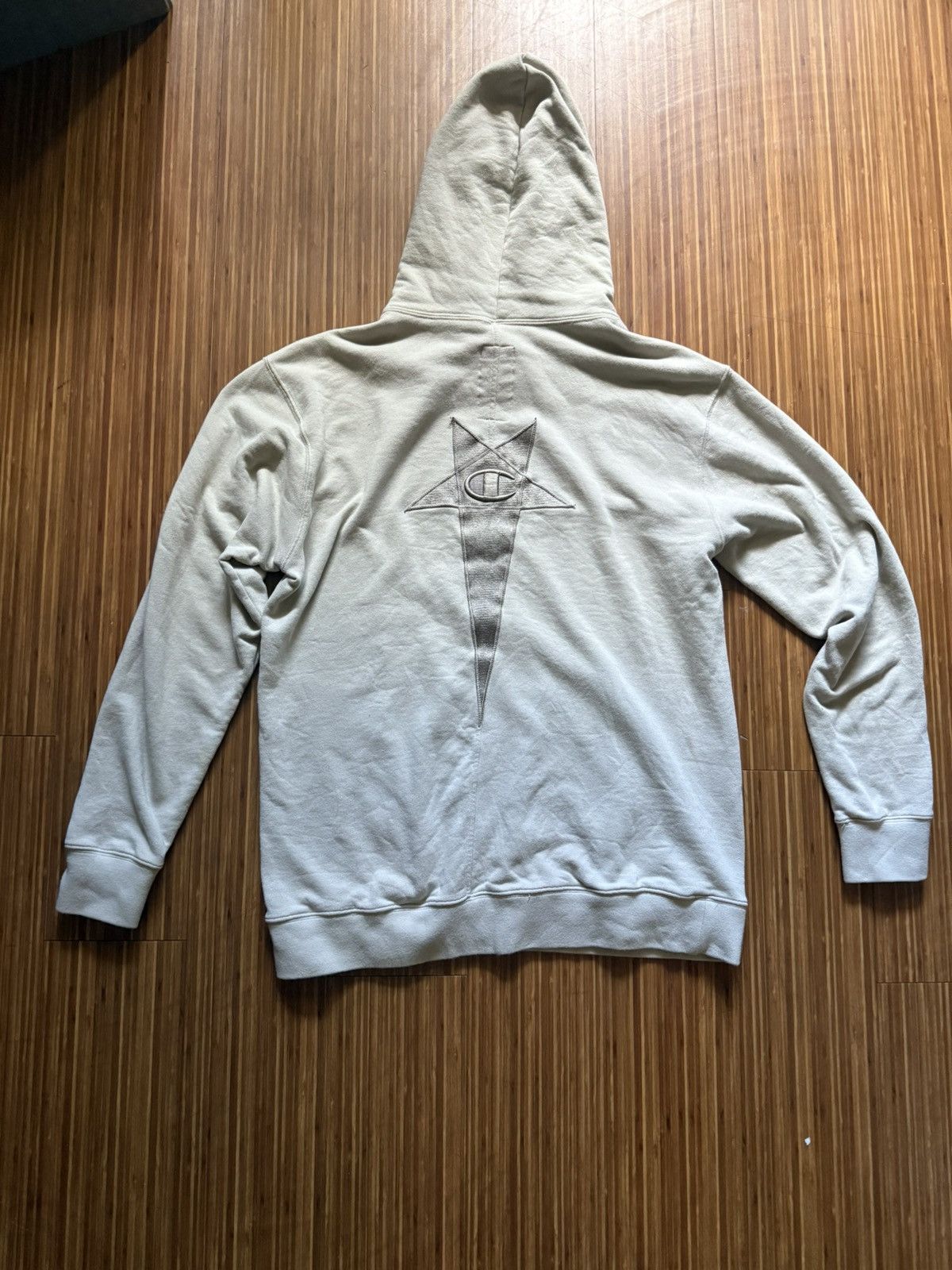 Rick Owens × Rick Owens Drkshdw Rick Owens x Champion Hoodie Size US S / EU 44-46 / 1 - 2 Thumbnail