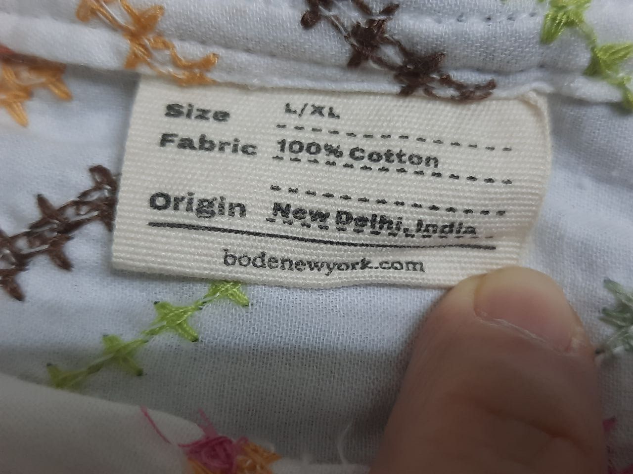Bode *New* Needlepoint Begonia Short Sleeve Shirt Size US L / EU 52-54 / 3 - 4 Thumbnail