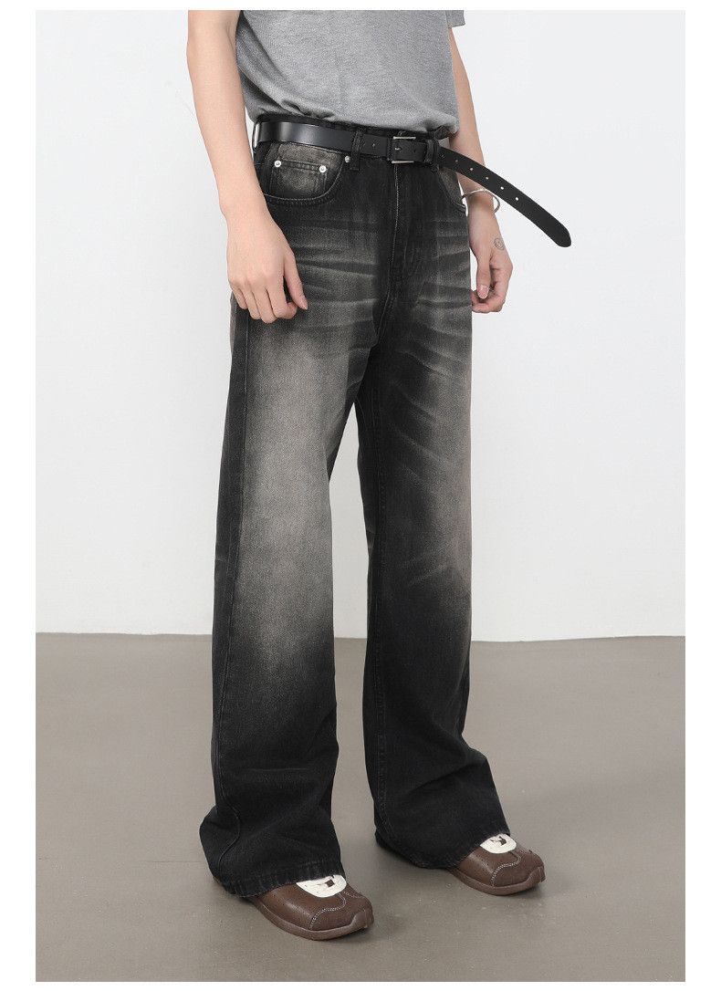 Japanese Brand Men's American-Style High-Street Washed Flared Jeans Size US 32 / EU 48 - 5 Thumbnail