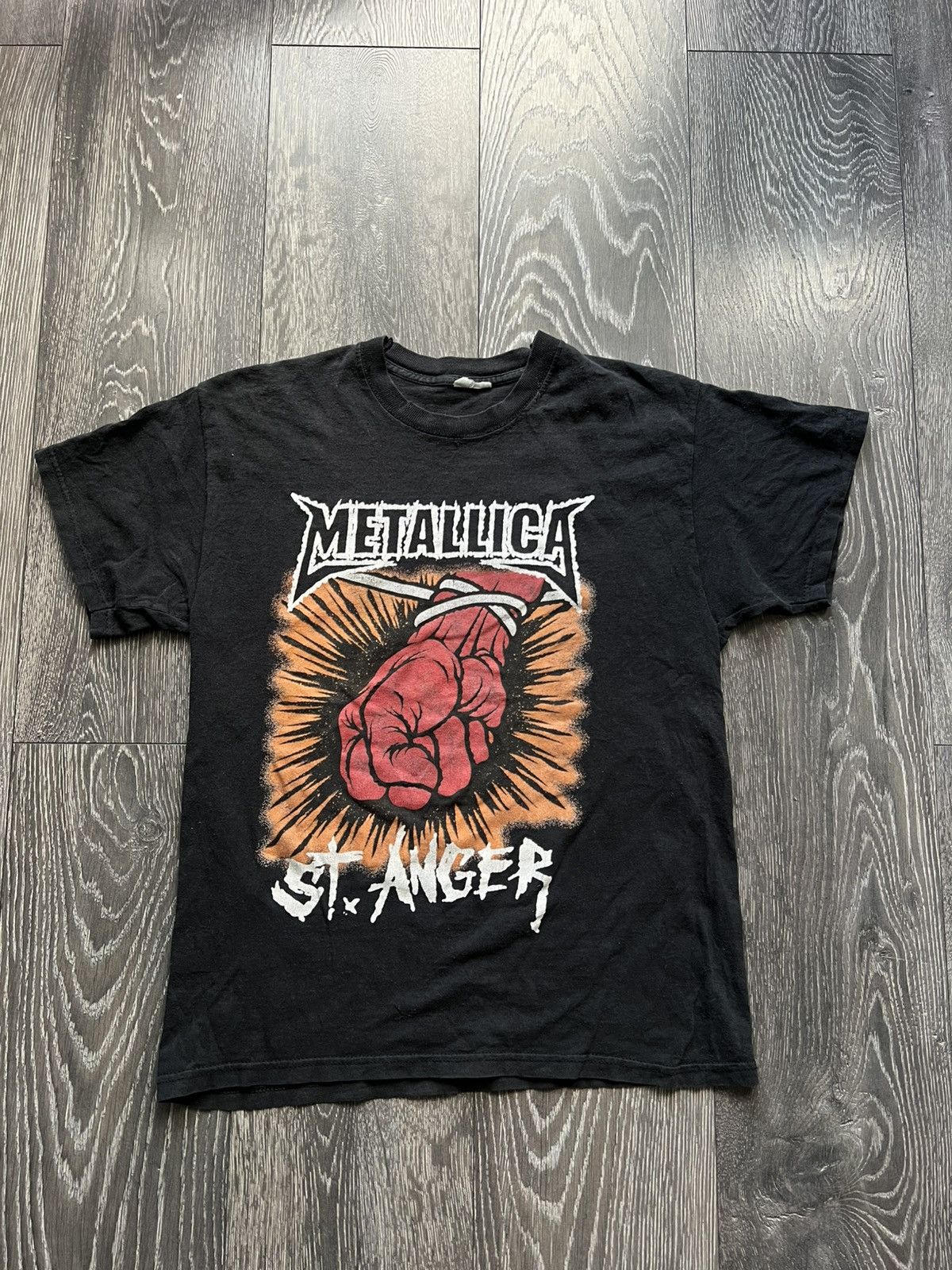 Metallica vintage T-shirt St. Anger 2004 tour black band tee