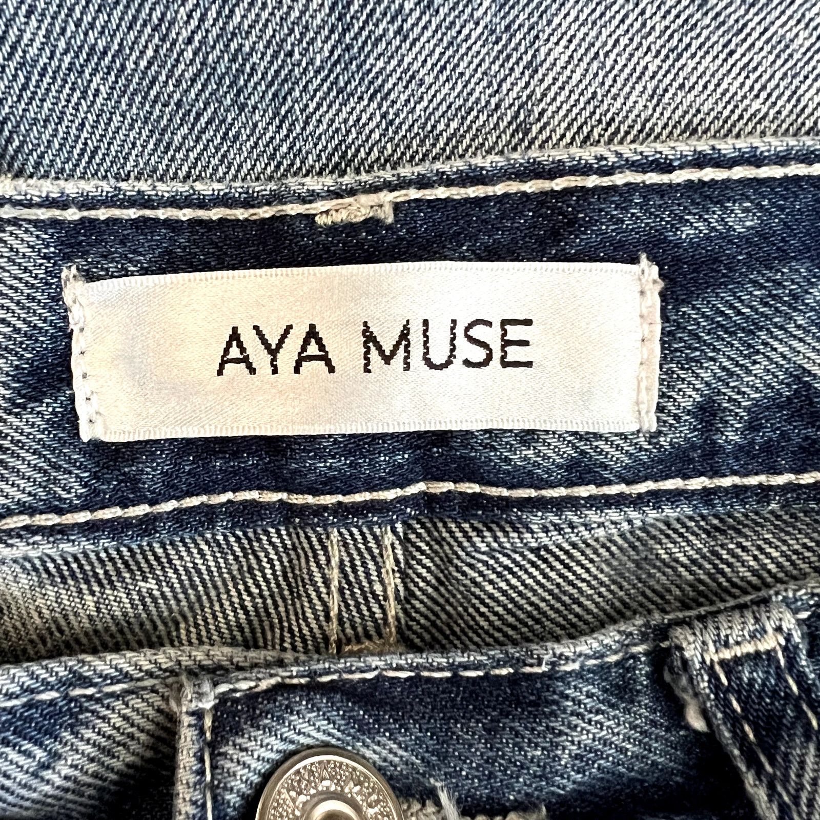 AYA MUSE Aya Muse Baggy Jeans size Small Blue Cotton Size 26" / US 2 / IT 38 - 6 Thumbnail