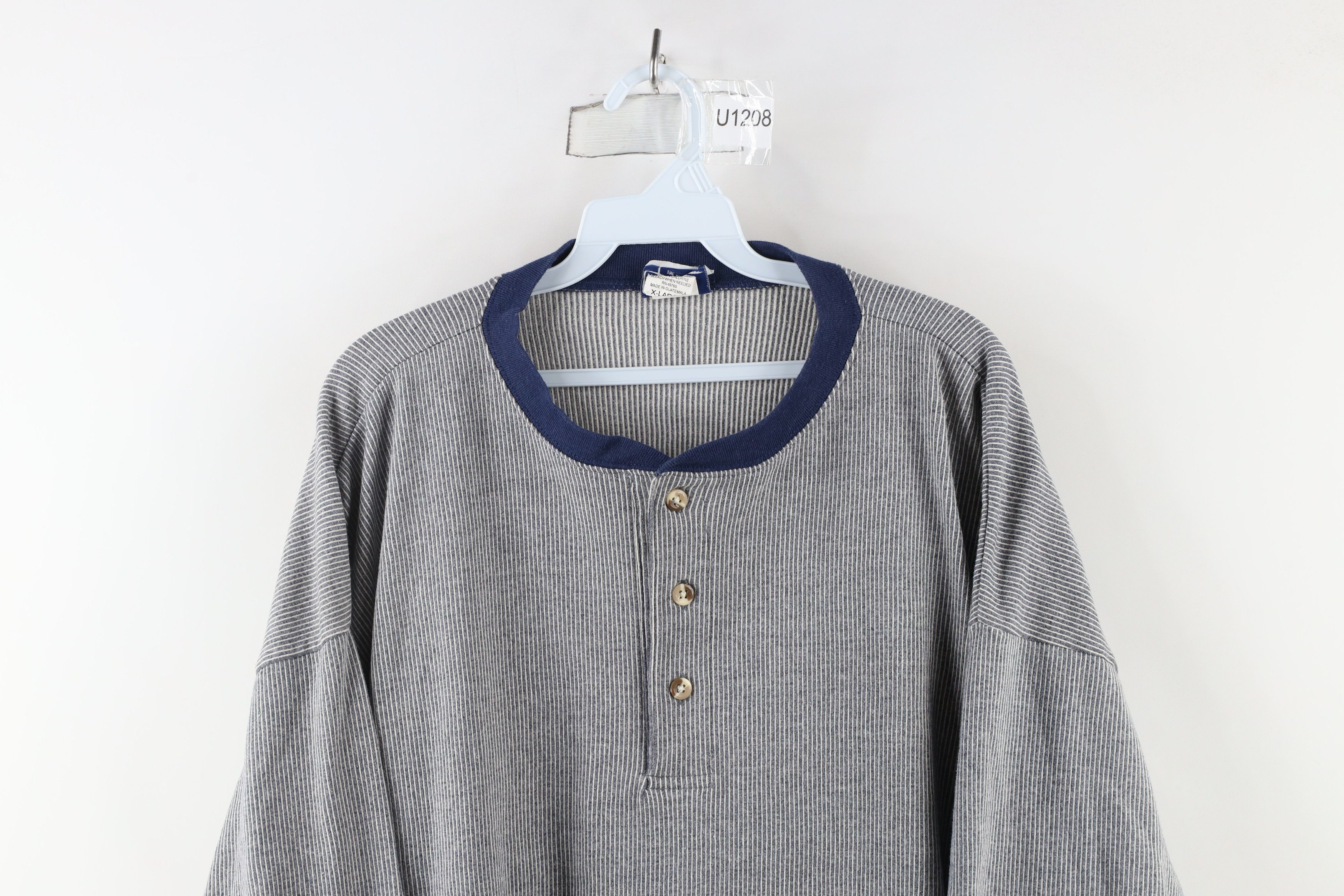 Vintage Vintage 90s Streetwear Heavyweight Long Sleeve T-Shirt Size US XL / EU 56 / 4 - 2 Thumbnail