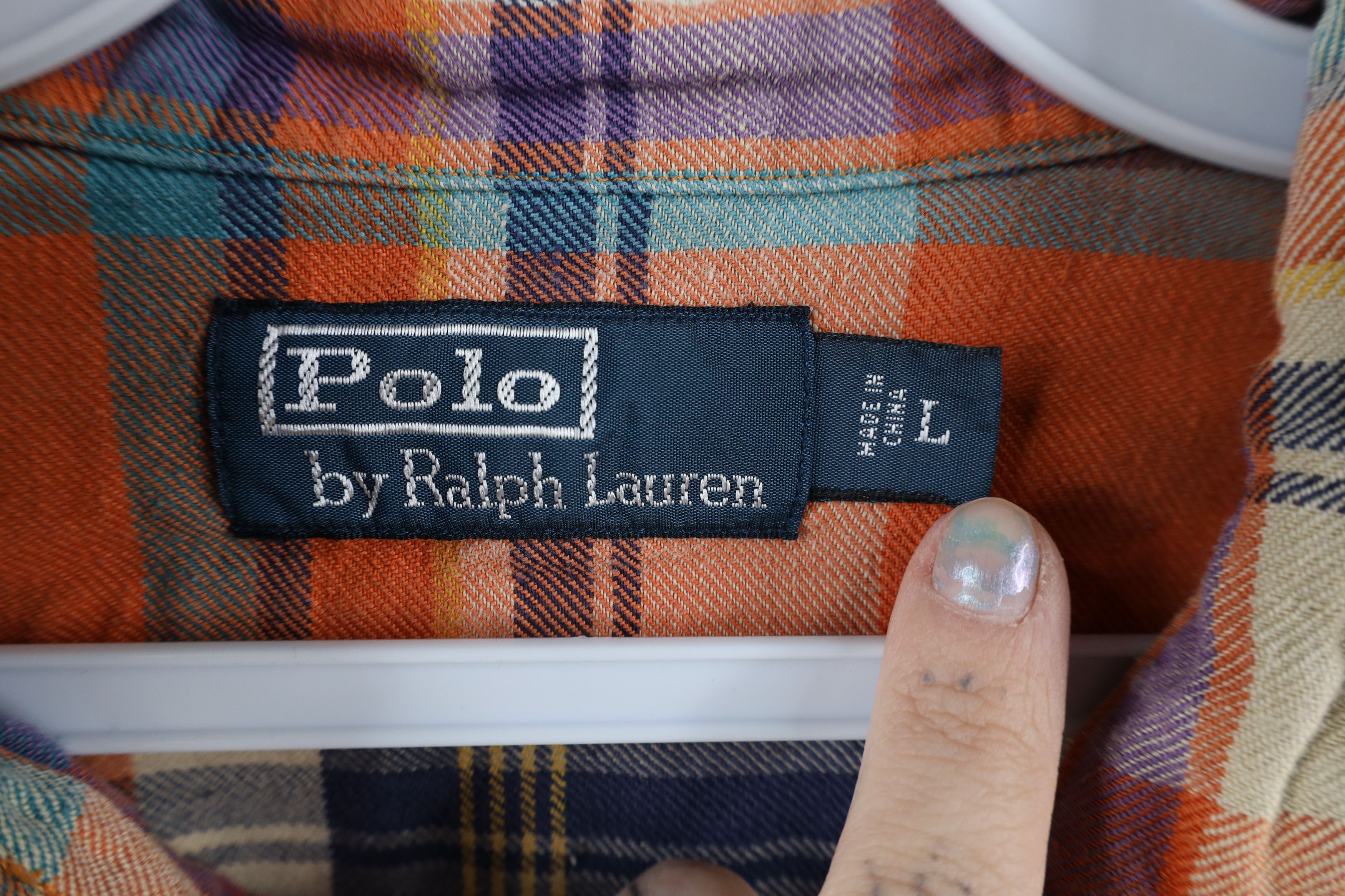 Polo Ralph Lauren Vintage 90s Ralph Lauren Madras Plaid Flannel Button Shirt Size US L / EU 52-54 / 3 - 7 Thumbnail