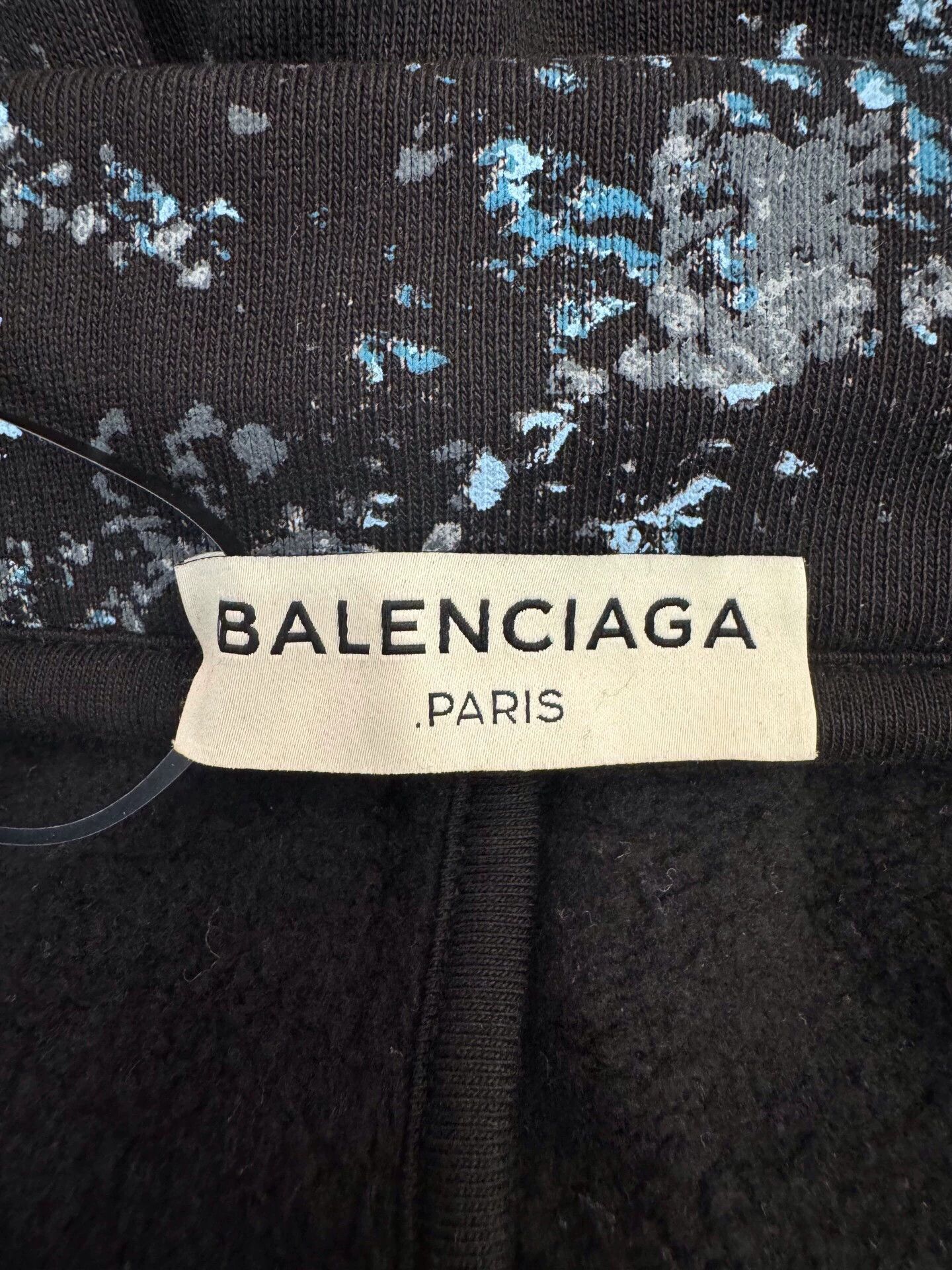 Balenciaga Balenciaga Men's Black Casual Pants with Tie-Dye Print Size US 32 / EU 48 - 3 Thumbnail