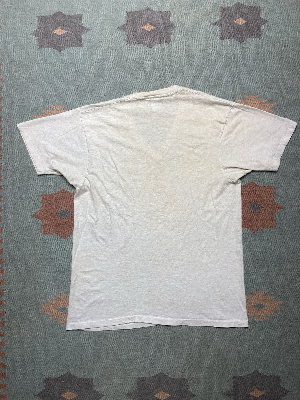Hanes × Vintage blank white t shirt v neck hanes soft cotton grunge comfy XL Size US XL / EU 56 / 4 - 2 Thumbnail