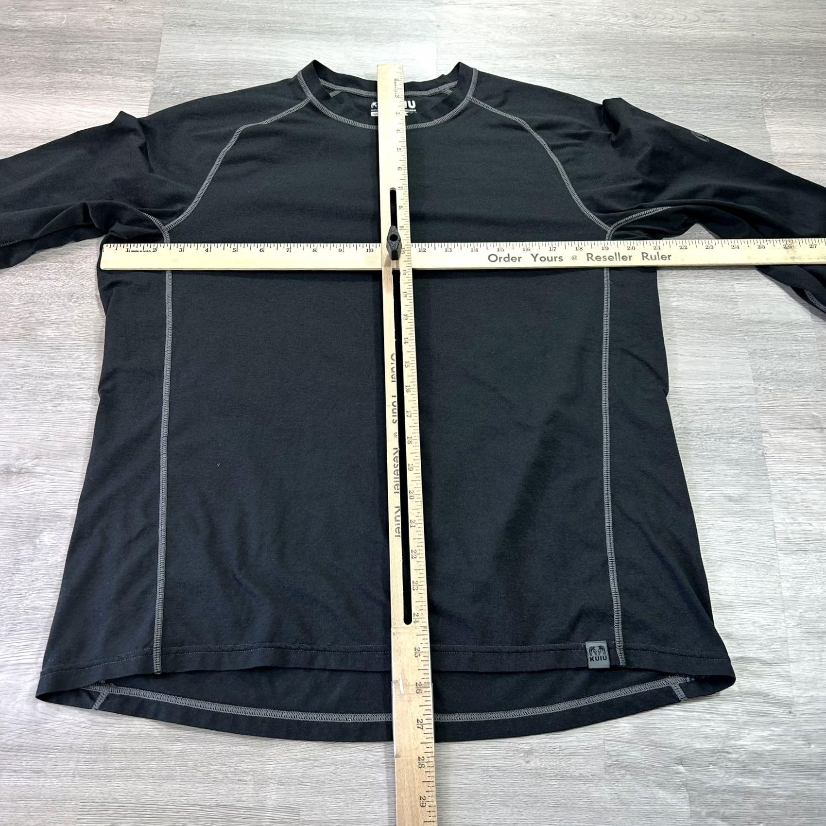 Layer 8 KUIU Peloton 130 Shirt Mens M Gray Raglan Long Sleeve Base Layer Top Hunting Hiking Polyester Crew Neck Tee Tee Size US M / EU 48-50 / 2 - 6 Thumbnail