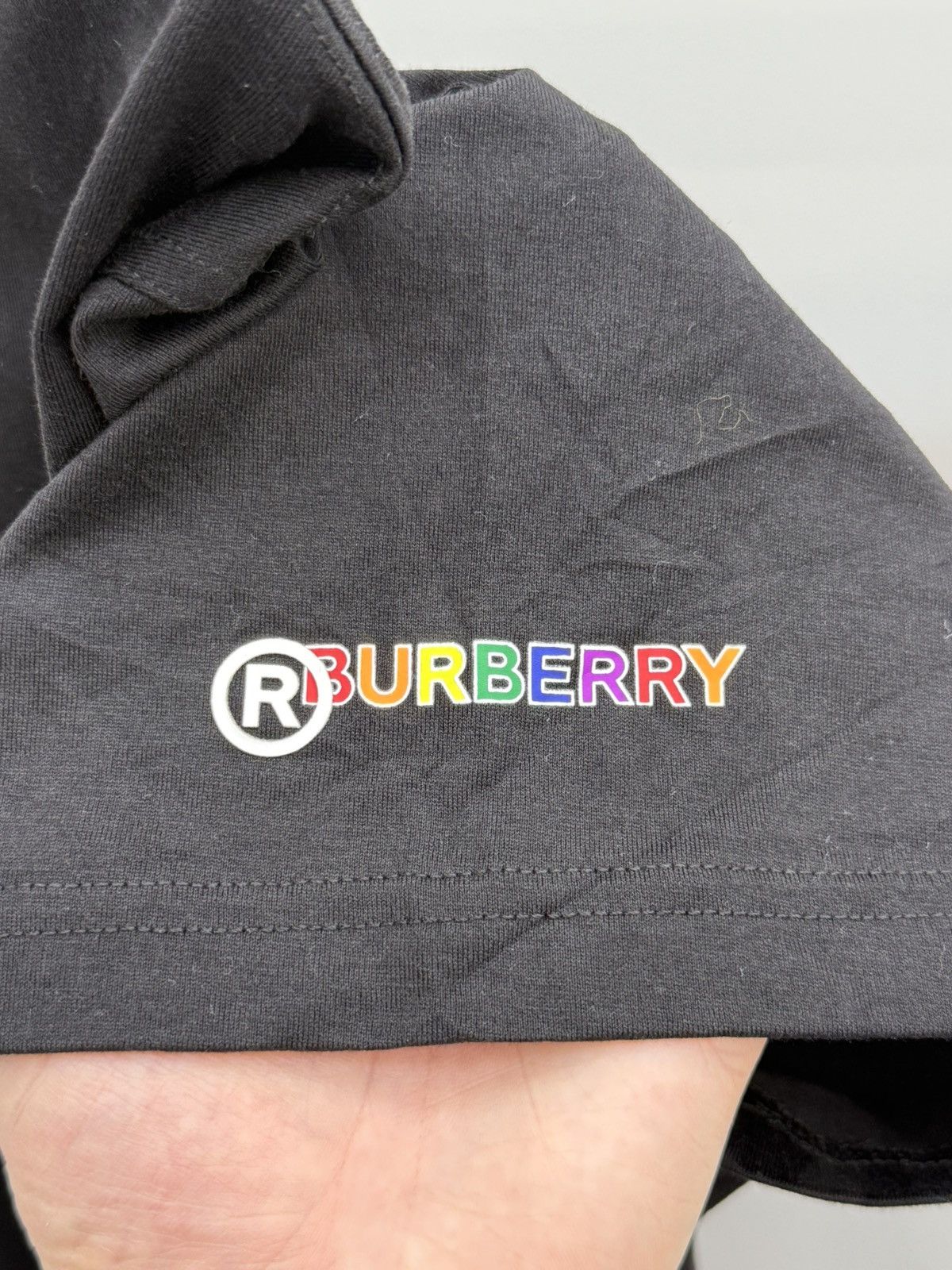 Burberry Burberry Rainbow Logo Cotton Tee T-shirt Size US L / EU 52-54 / 3 - 4 Thumbnail