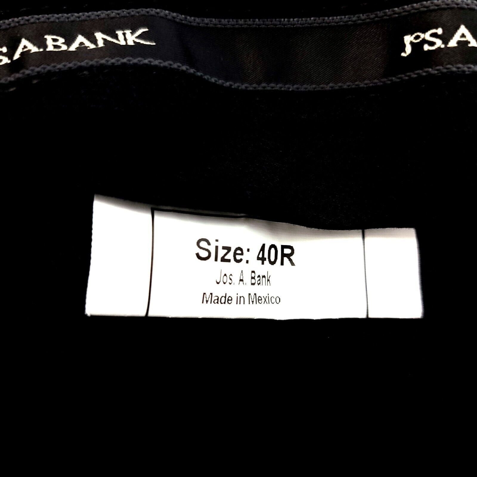 Jos. A. Bank Jos A Bank Traditional Black Wool Pleated Cuffed High Rise D Size 38R - 6 Thumbnail