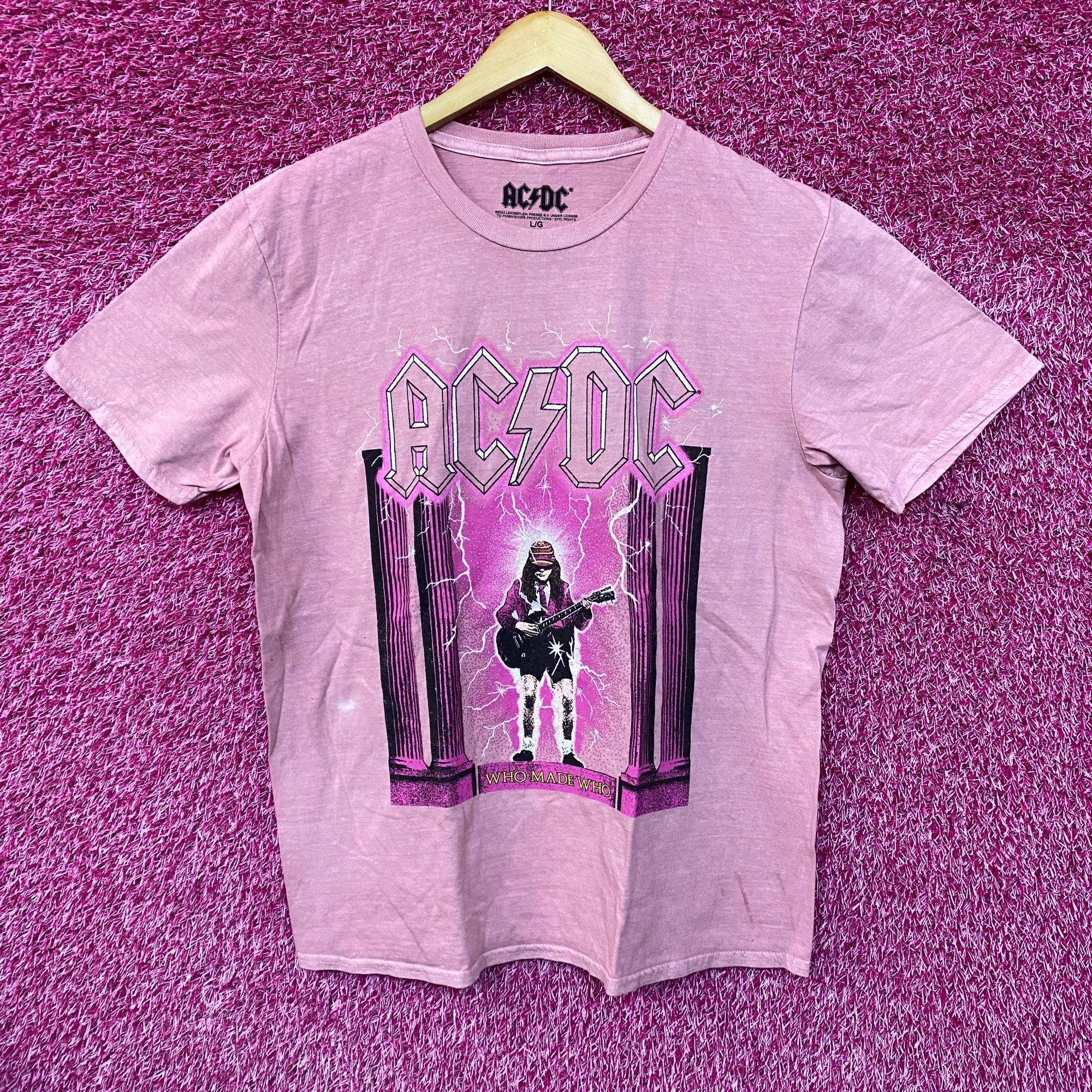 AC/DC AC/DC Who Made Who Album Art Bedazzled Hard Rock Band Tee la Size US L / EU 52-54 / 3 - 1 Thumbnail