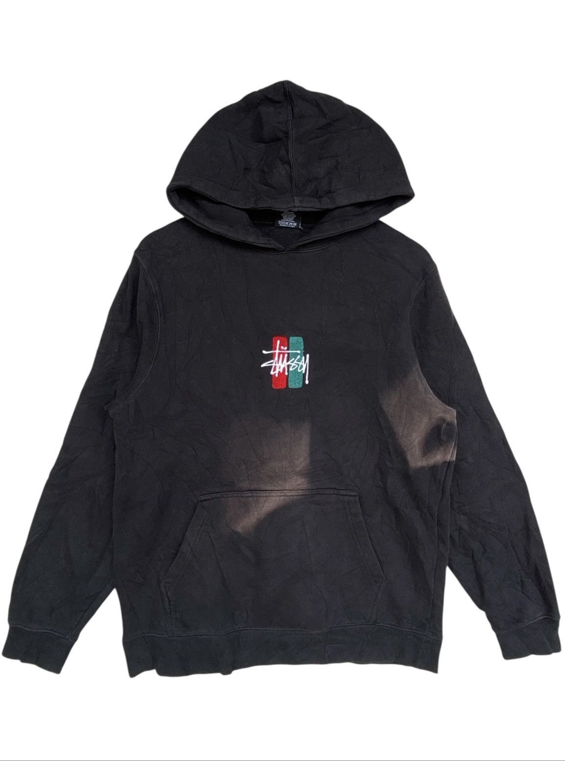 Other Vintage Bars Logo Hoodie Sunfaded Small Embroidered Black Size US M / EU 48-50 / 2 - 1 Thumbnail