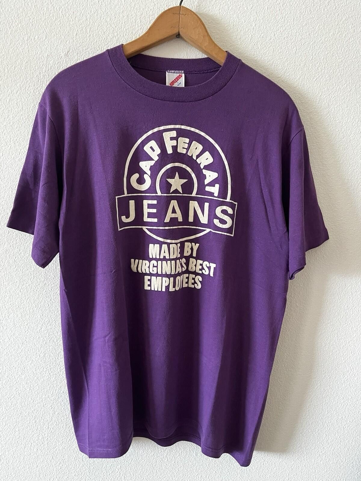Jerzees VTG Cap Ferrat Jeans Tee L Purple Size US L / EU 52-54 / 3 - 1 Thumbnail