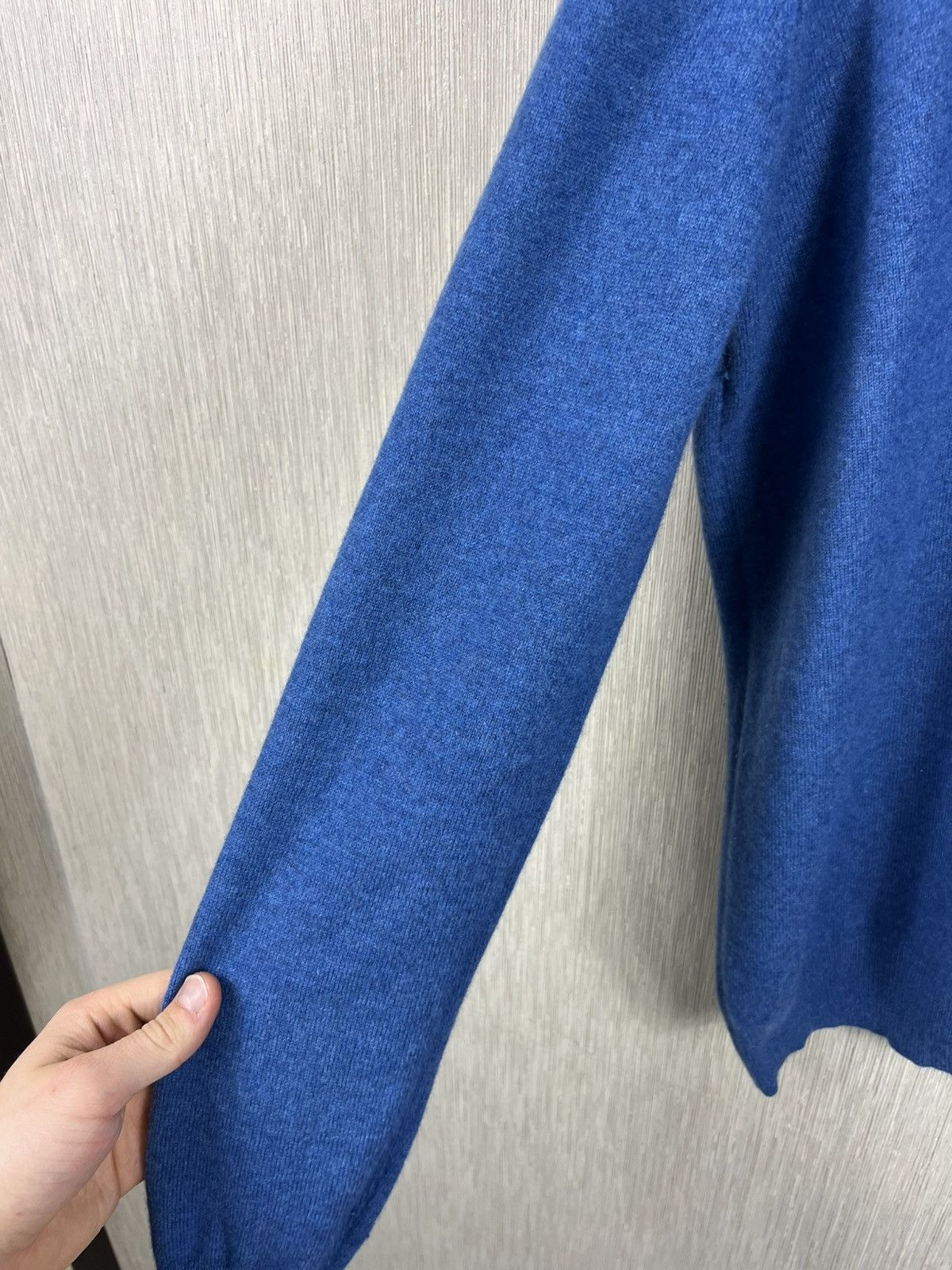 Gran Sasso Gran Sasso wool cashmere half zip sweater alcantara luxury Size US L / EU 52-54 / 3 - 8 Thumbnail