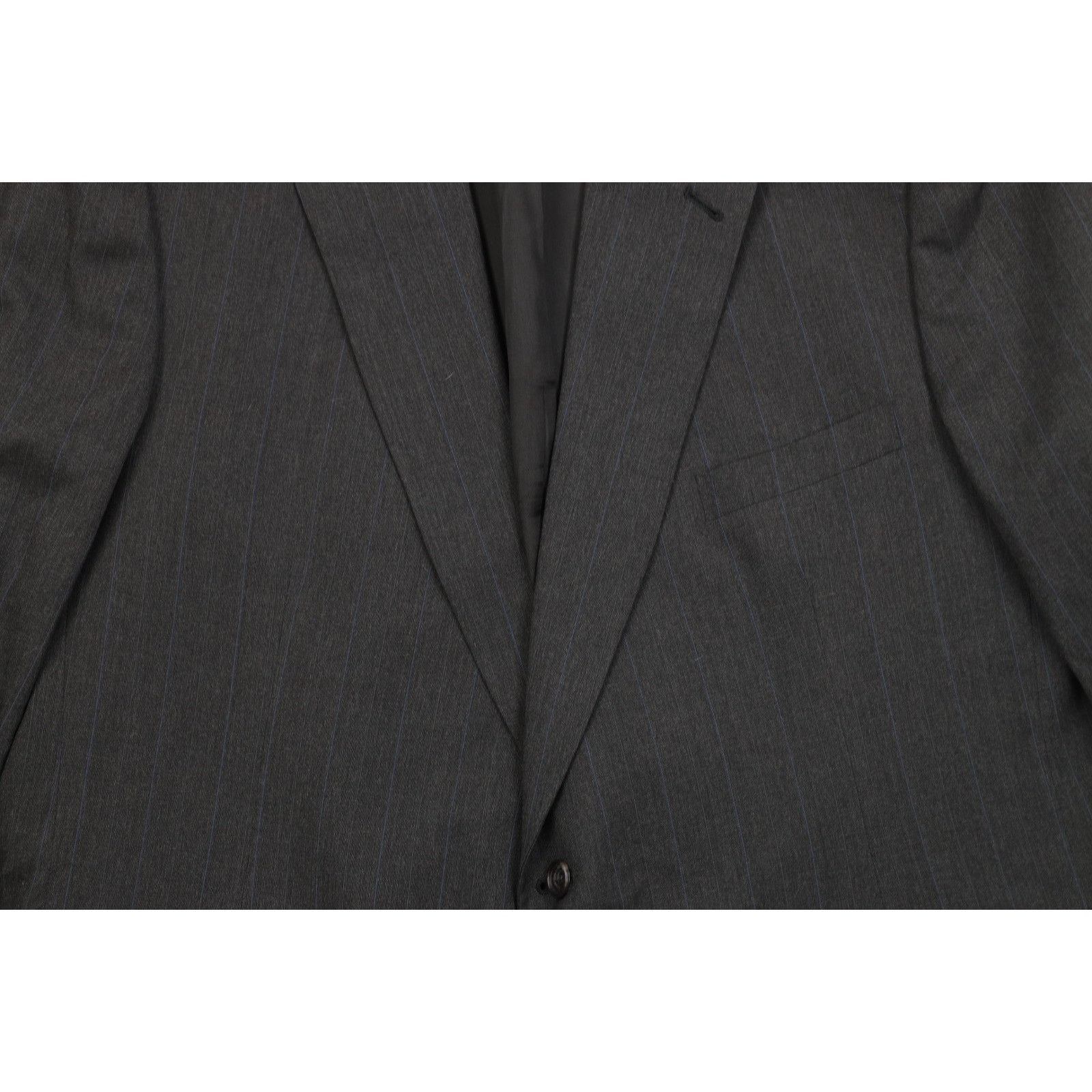Vintage Vintage 90s Streetwear 2 Piece Wool Pinstriped Suit Size 50R - 4 Thumbnail